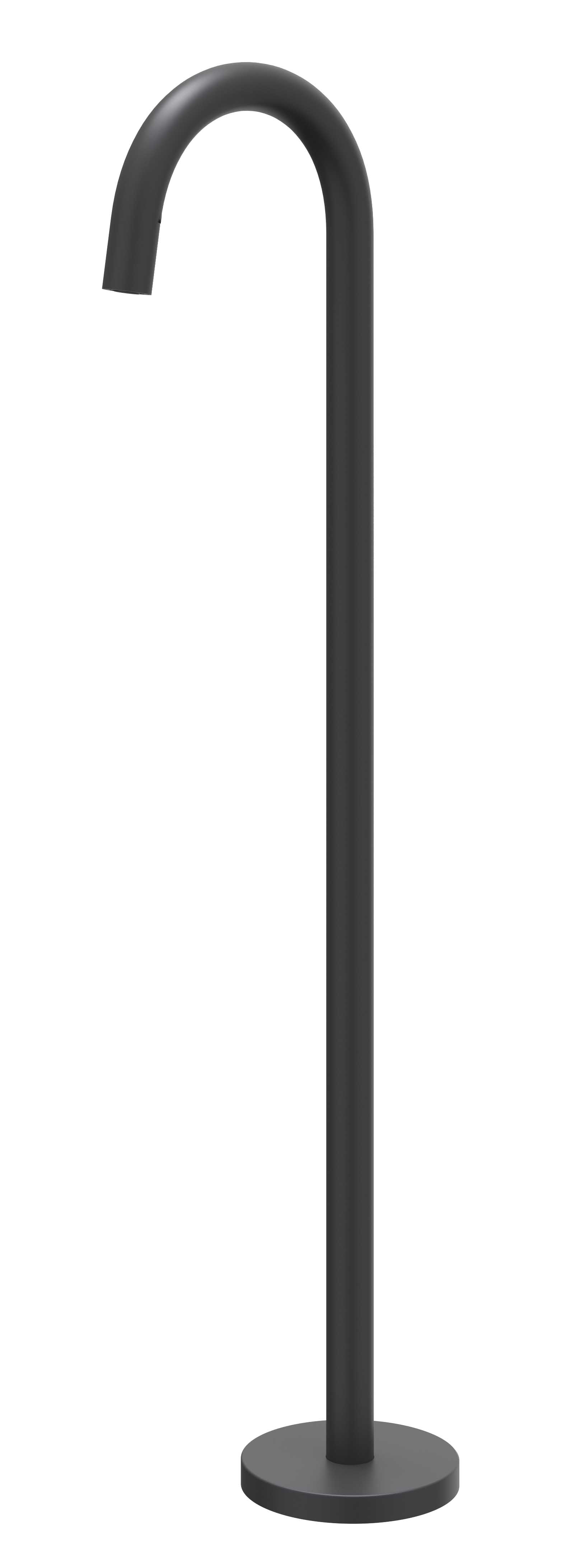 IVY Vrijstaande baduitloop 1/2 6903002 Mat zwart PED