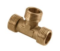 Messing T-stuk 1/2 btdr.