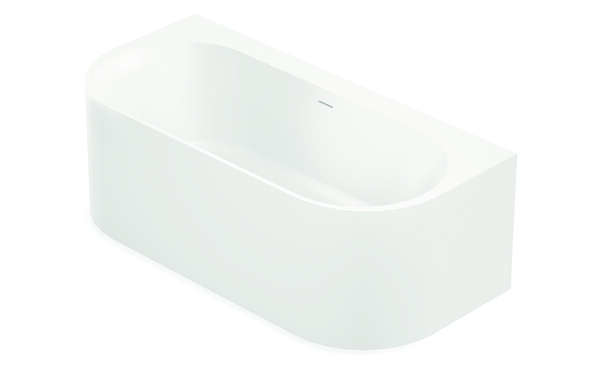 Luca Back to wall bad comfortstone met overloop 170x80x56h 115kg LUCO2177M Mat wit