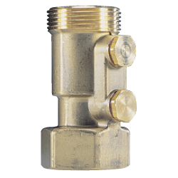 Watts keerklep W Aftap + Contr 032mm 11/2 bndr. x btdr.