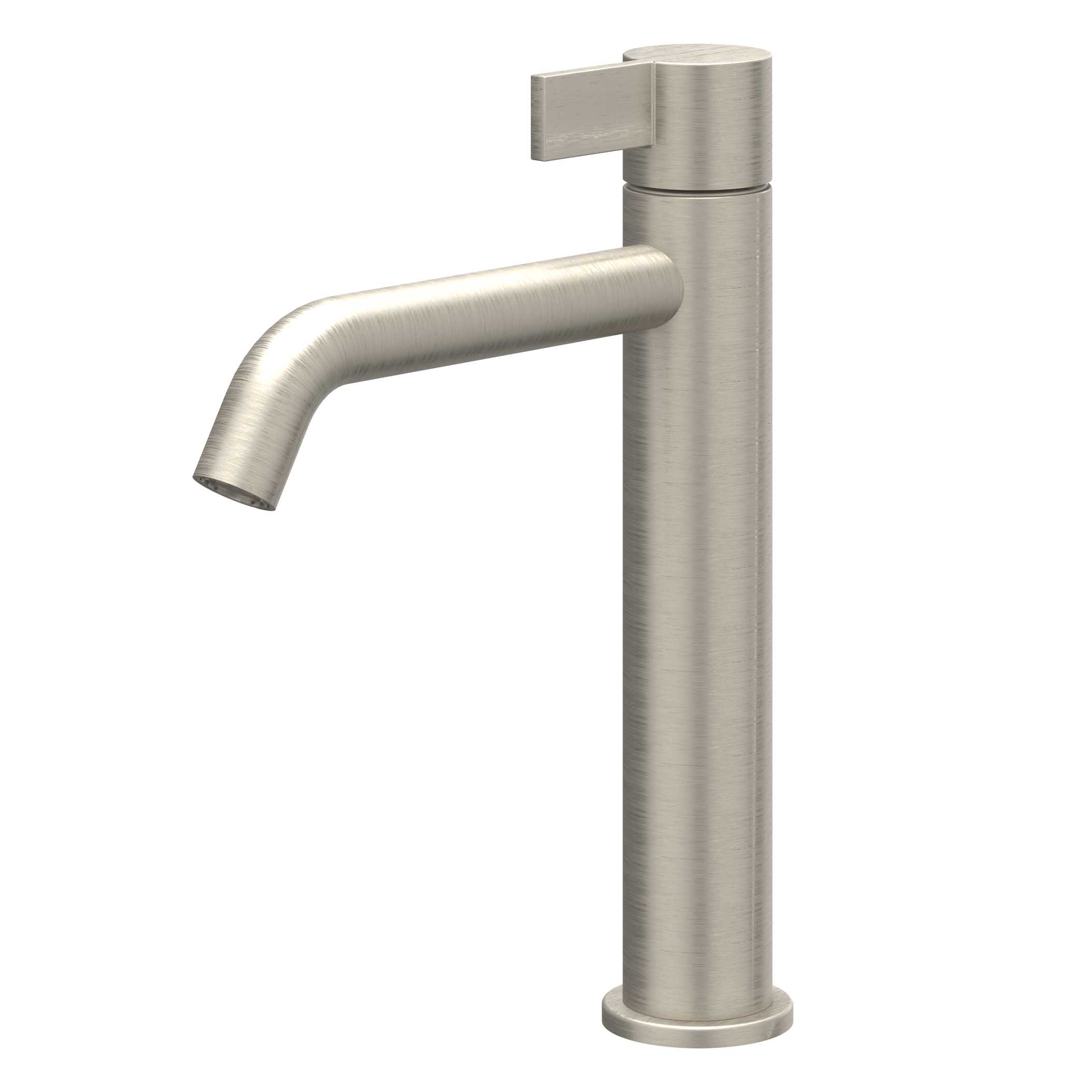 IVY Pact Eenhendel wastafelmengkraan opbouw model M coldstart 6101103 gebr. nickel PVD