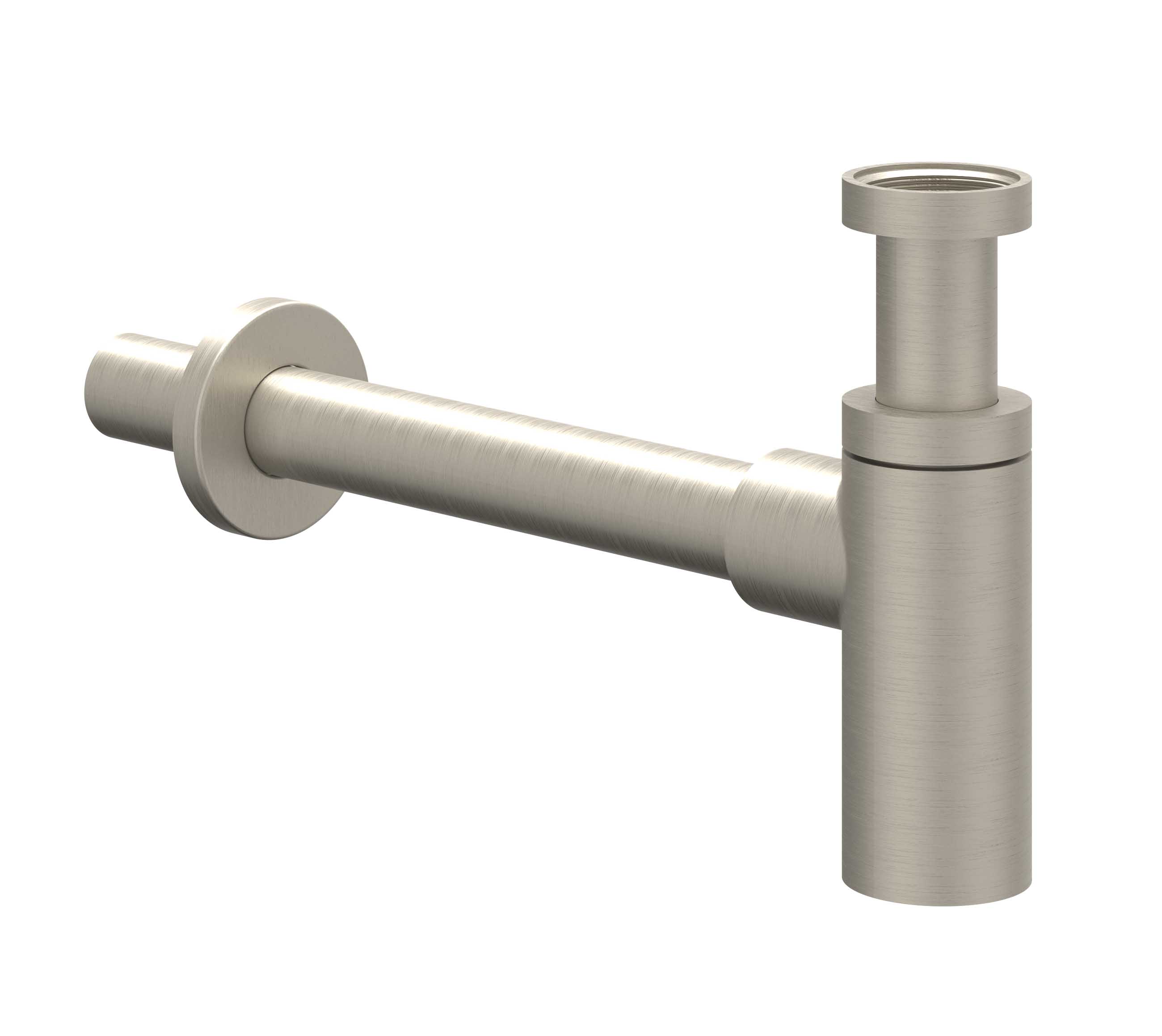 IVY Toebehoren Design sifon hoog model 6901803 gebr. nickel PVD