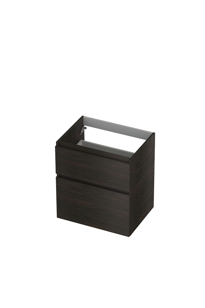 INK onderk. 2 la GL hout decor m. houten keerlijst a-symm. B600xD450xH650 Intens eiken / 1257905