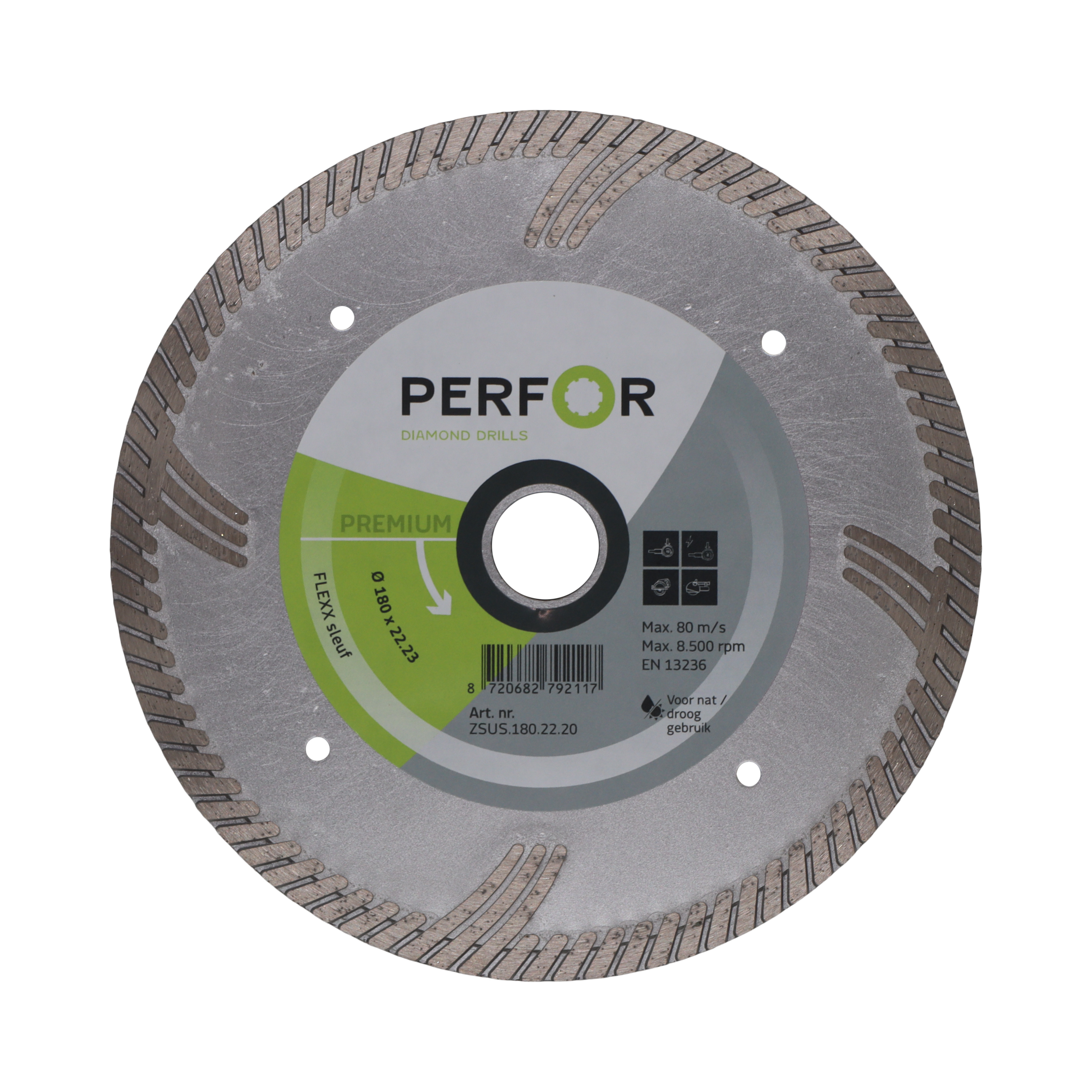 Zaagblad FLEXX sleuf 180 asgat 22.23 ZSUS.180.22.20