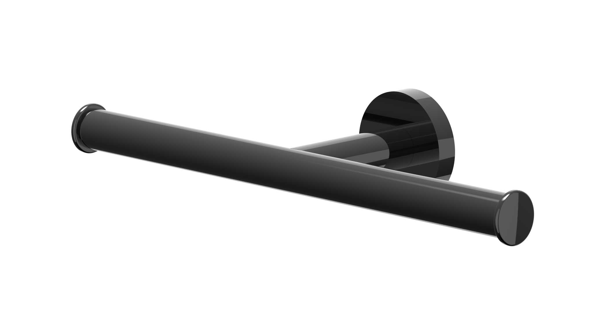 IVY Toiletrolhouder dubbel 6500457 Zwart chroom PVD