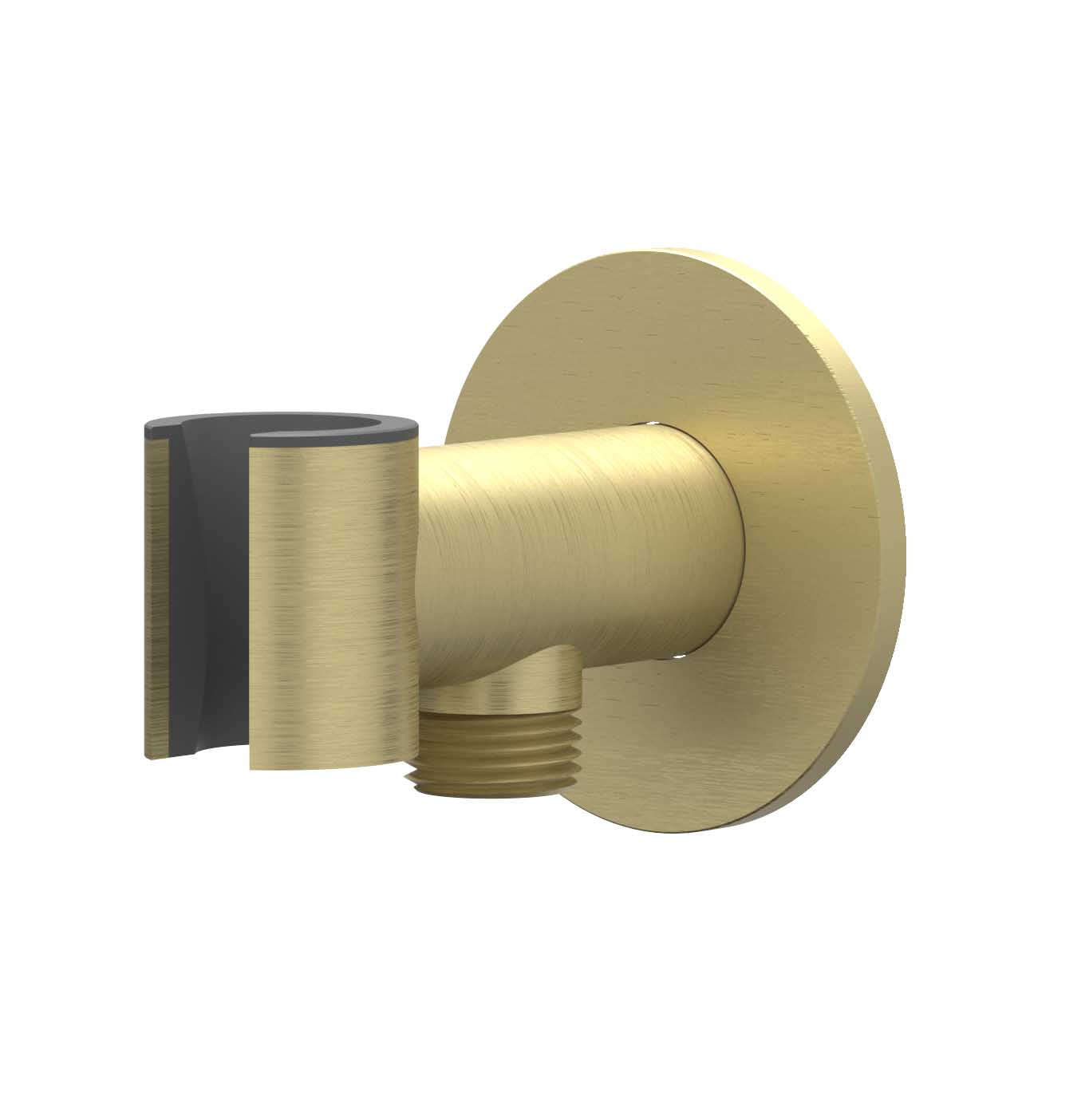 IVY Toebehoren Wandsteun met ge┤ntegreerde wateruitlaat 1/2 6900212 RVS316 gebr. mat goud PVD