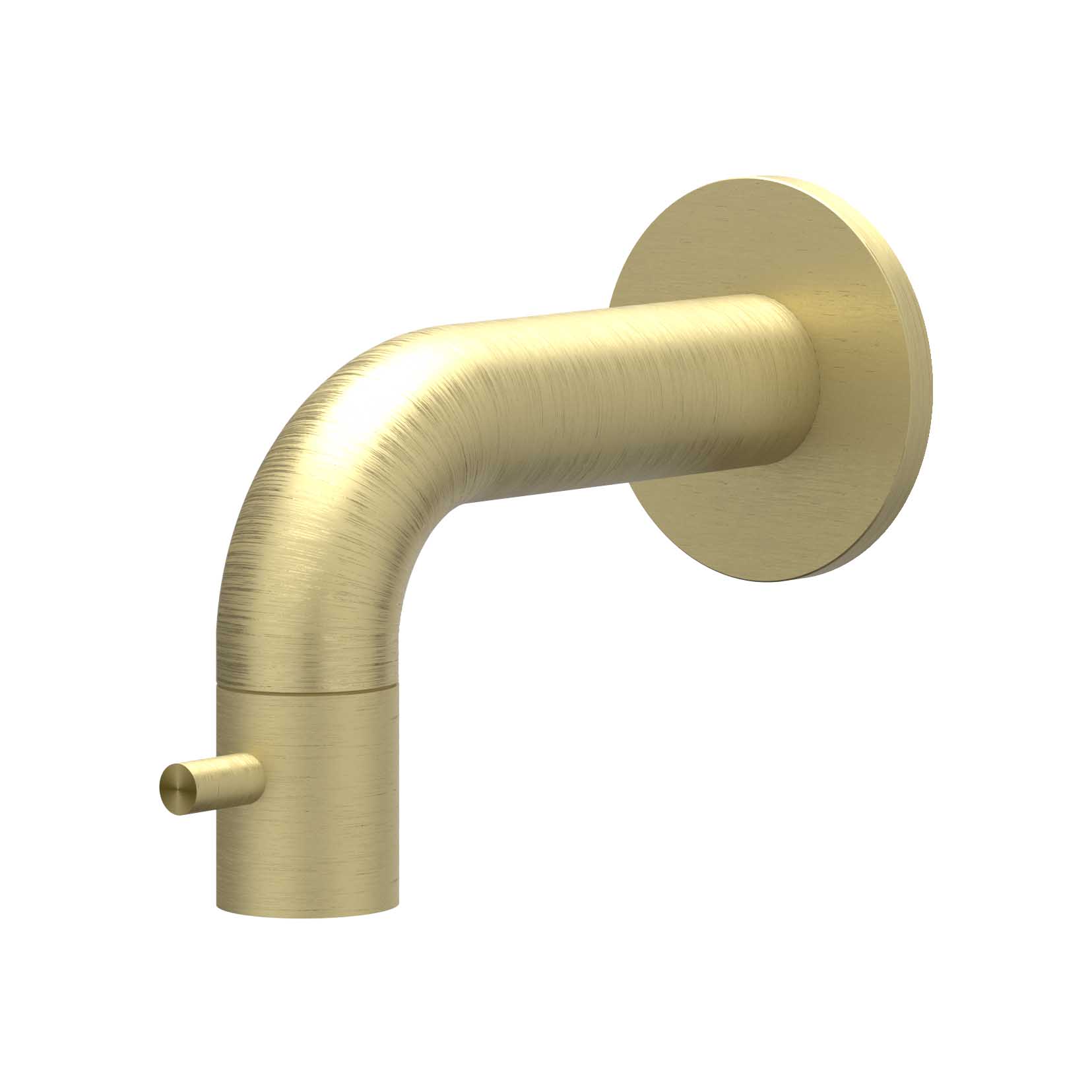 IVY Concord Fonteinkraan wandmodel niet inkortbaar HOH10cm 6401112 RVS316 gebr. mat goud PVD