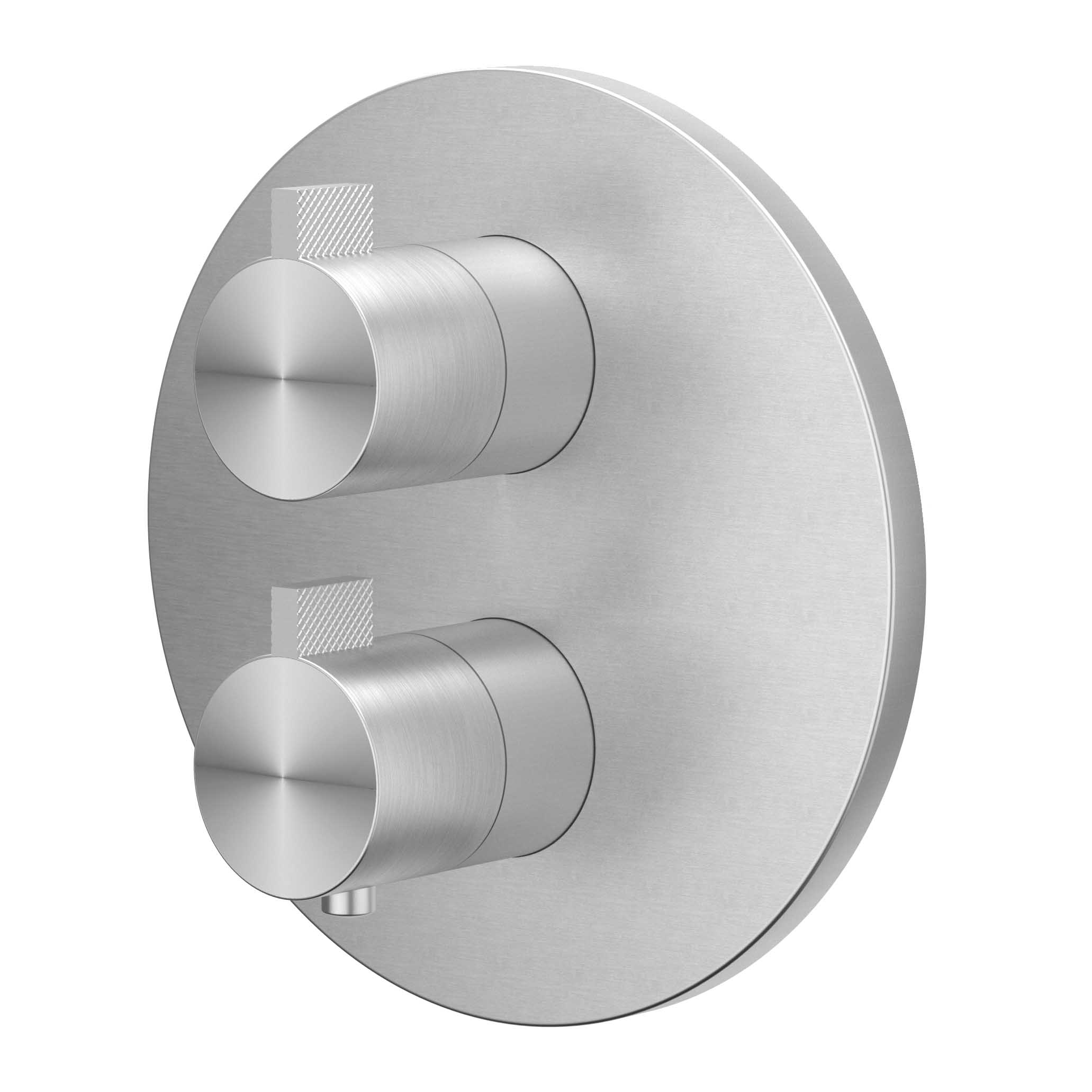 IVY Tribe Afbouwdeel inbouwthermostaat met 2-weg stop-omstel 6201121 RVS316 gebr.