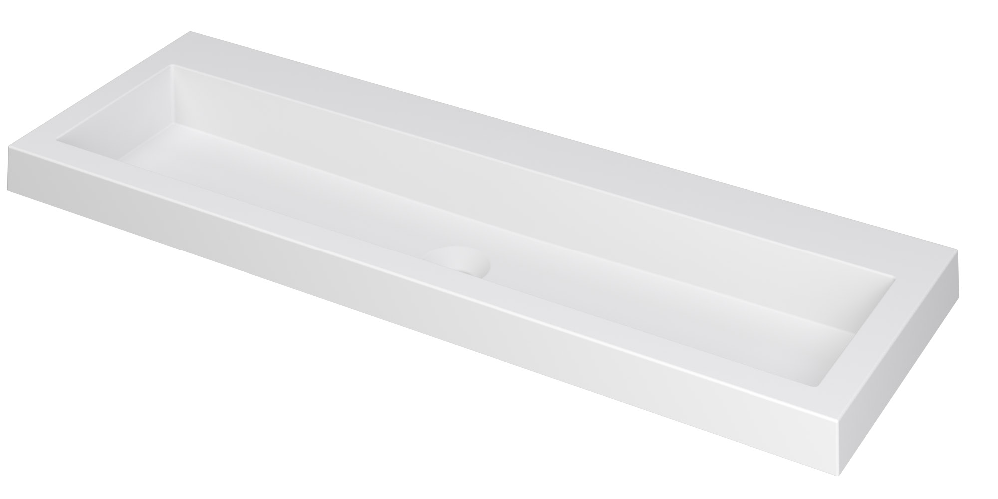 INK Dock wast. Polystone z. krgt. 3415330 Mat wit H60xB1200xD400