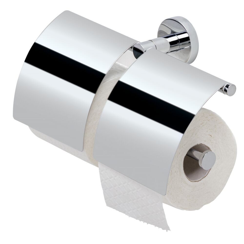 Geesa Standard dubbele toiletrolhouder met klep 91148 chroom