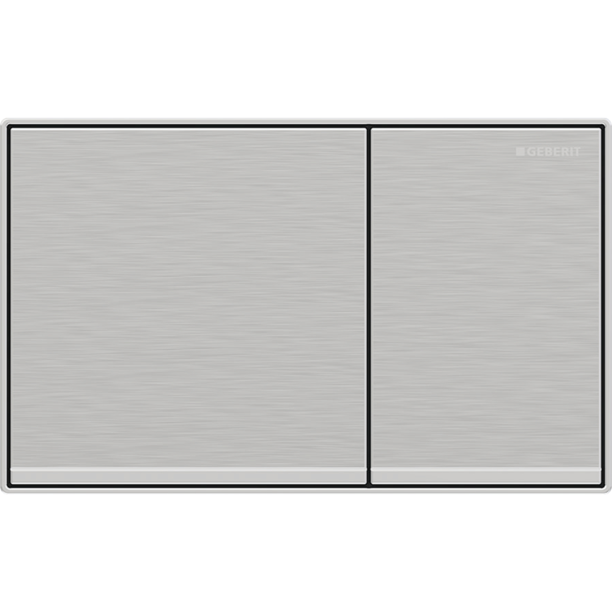 Geberit Sigma60 bedieningsplaat 2- toets square chroom geborsteld 115.640.GH.1