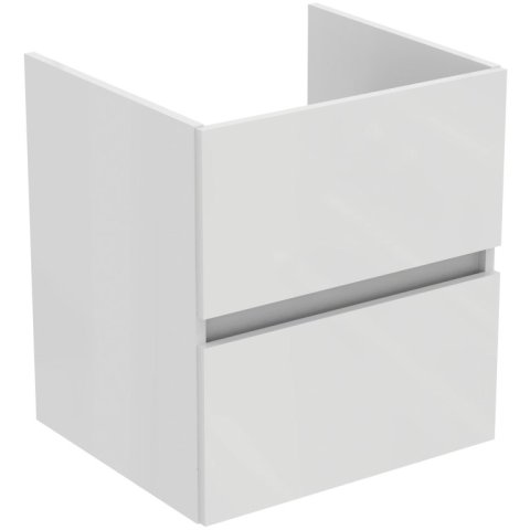 Tiempo wastafelmeubel 50x44 2 laden R0256WG Wit Hoogglans