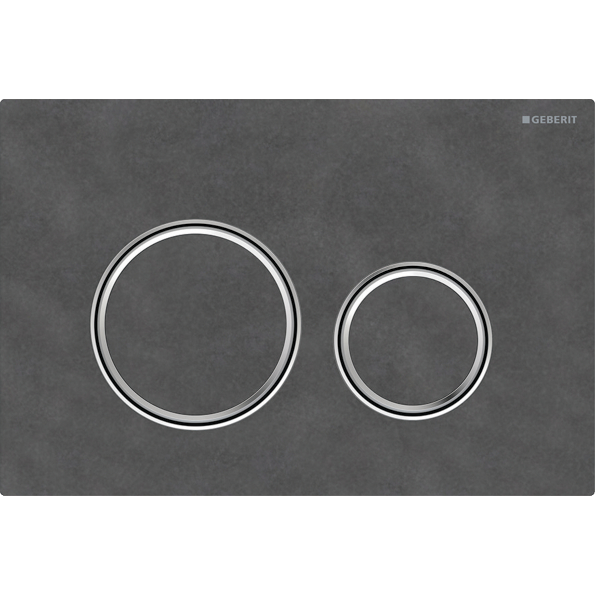Geberit Sigma50 bedieningsplaat 2- toets round chroom - Mustang Schief. 115.884.JM.1