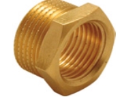 Messing verloopring 3/8x1/4