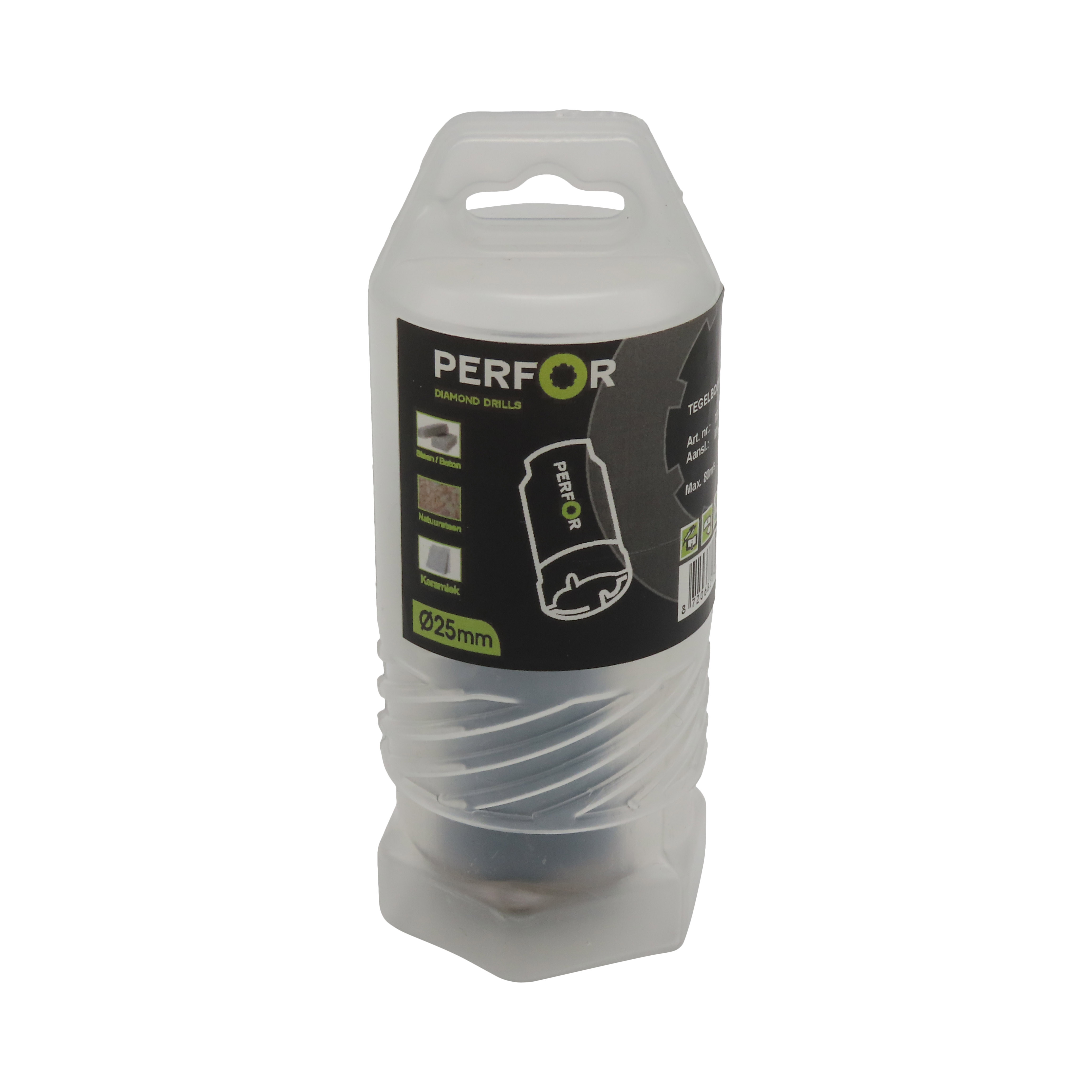 Tegelboor 25mm M14 aansluiting TB.025.M14