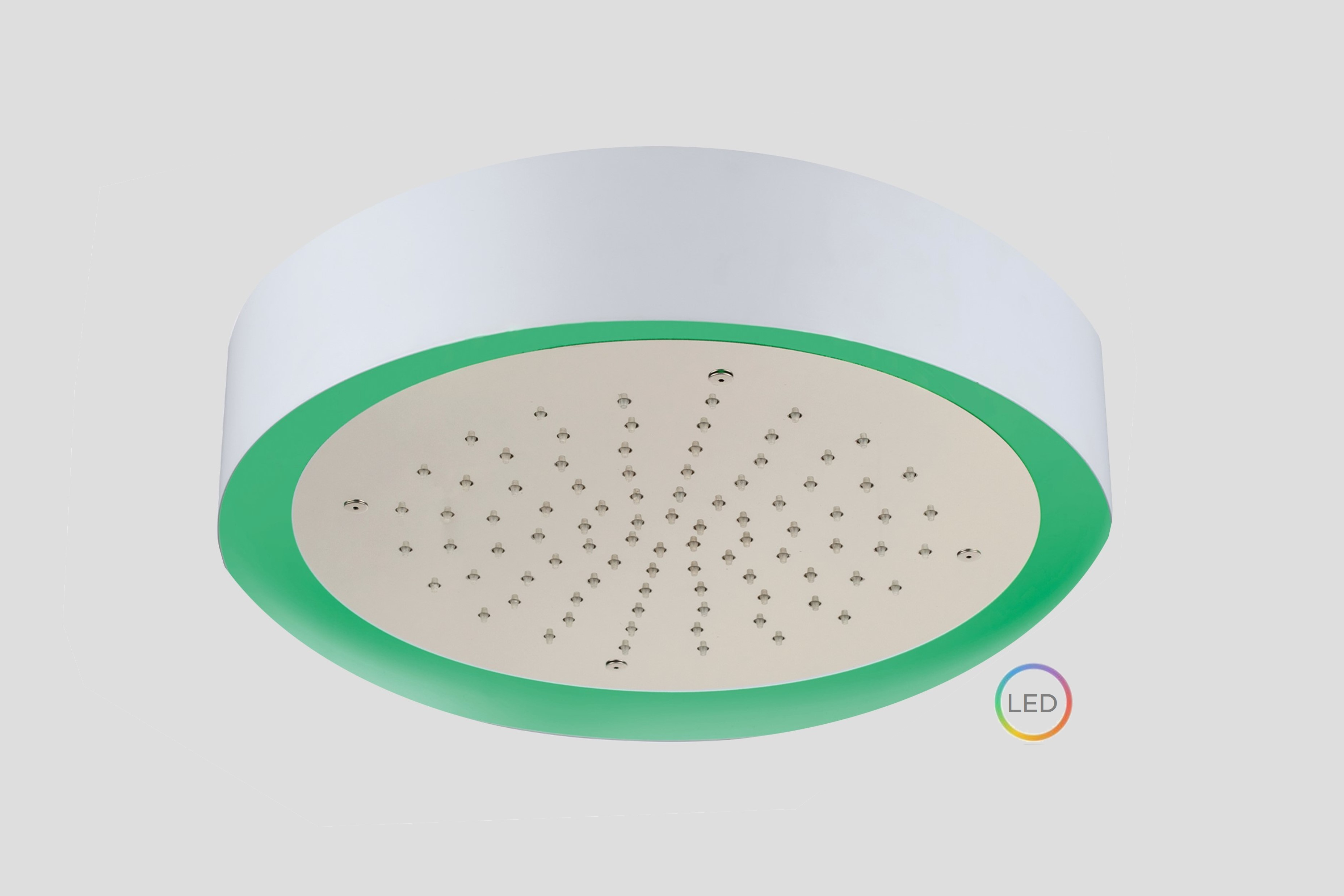 Lagoo Nesso Hoofddouche Light Ring 370 m. multi color LED incl. afstandsb. N8171BN Brushed Nickel