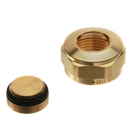 Caleffi afsluitdop met schijf 3/4 386500