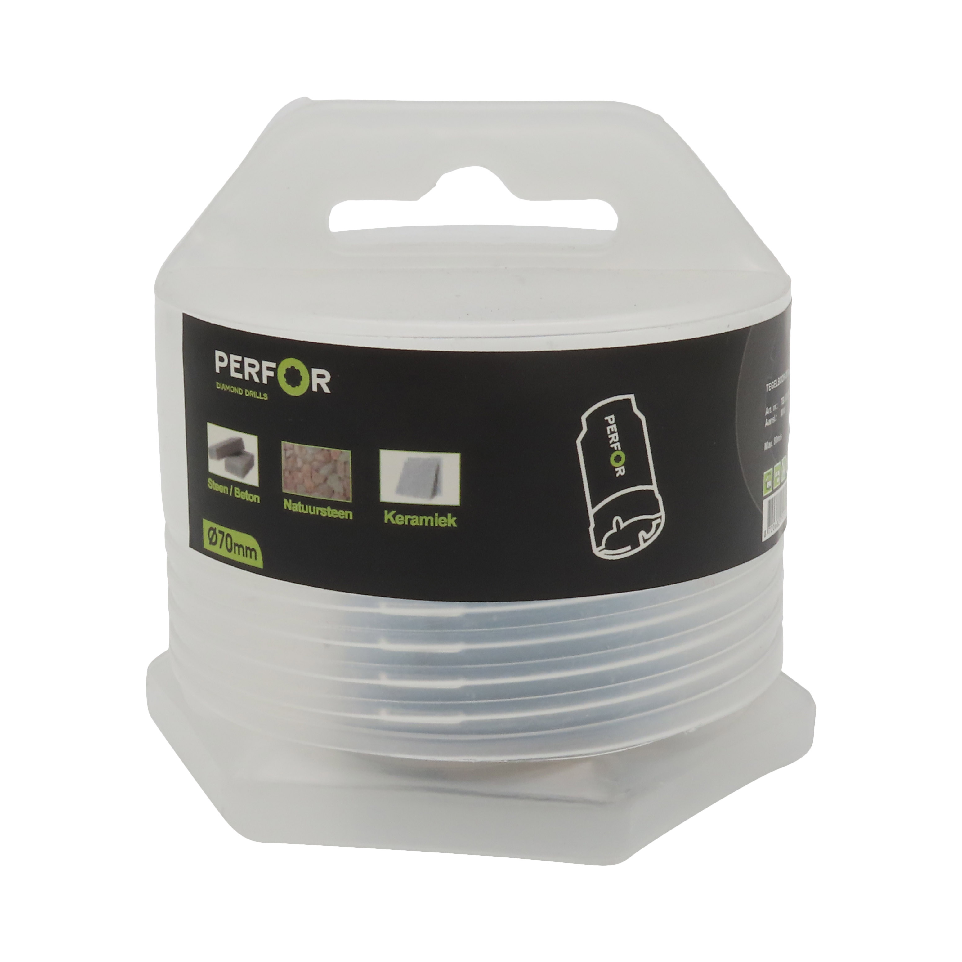 Tegelboor 70mm M14 aansluiting TB.070.M14