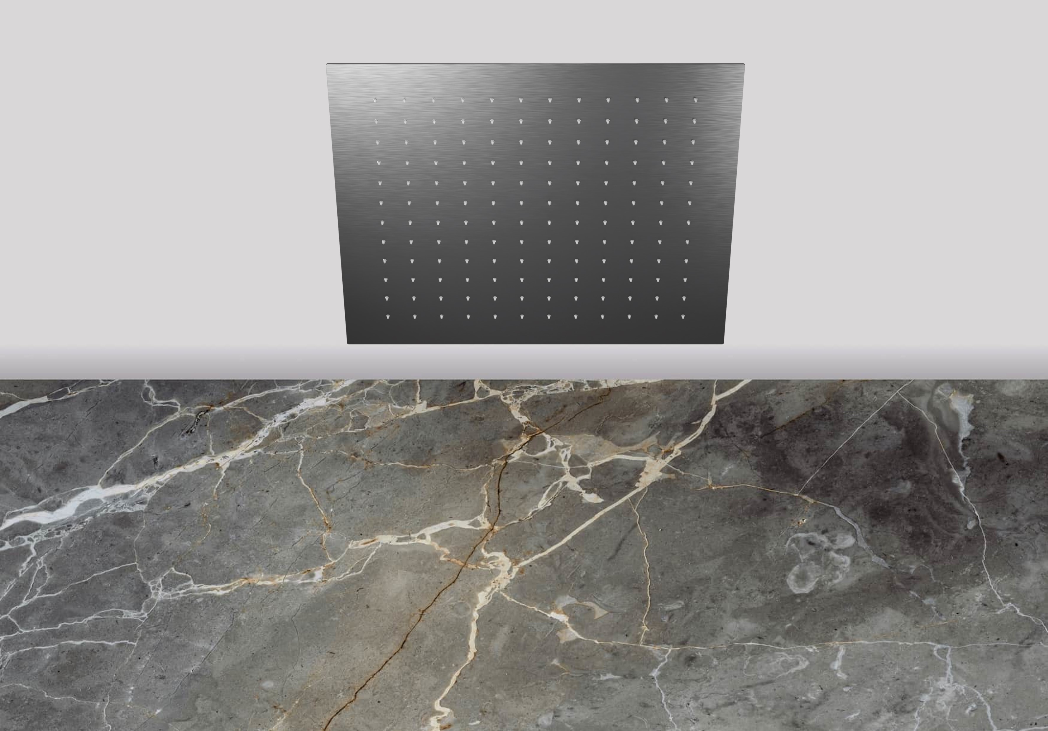 Lagoo Nesso Hoofddouche Easy Peasy 440 x 440 m. Easy Fix systeem N8211GM Brushed Gun Metal PVD