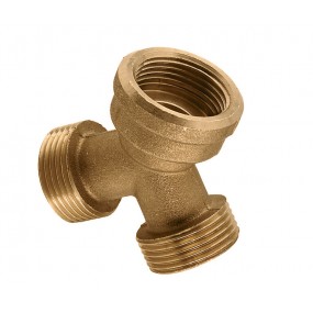 Messing Y-stuk 3/4 x 3/4 x 3/4