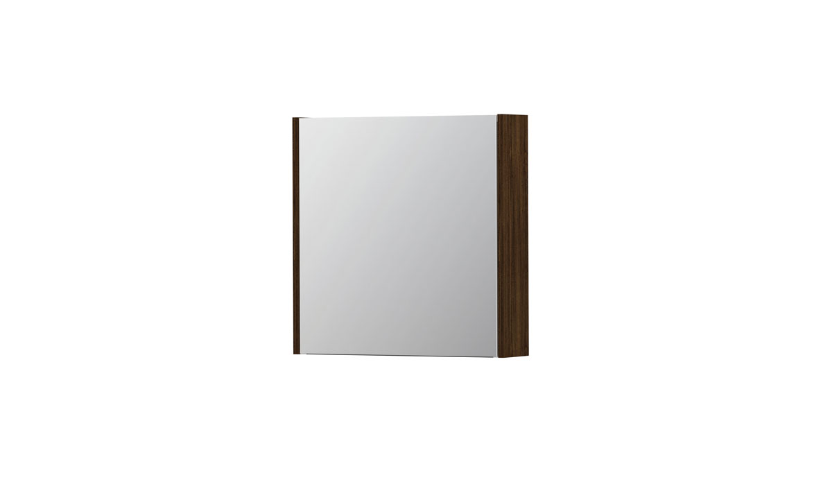 INK SPK1 spiegelkast m. 1 dubbelzijdige spiegeldeur en stop/schak. 1110467 Koper eiken  H600xB600xD140