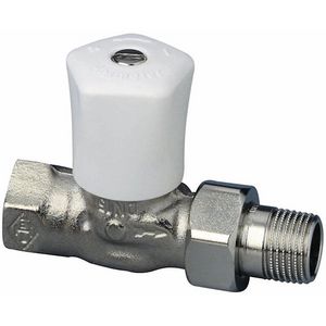 Heimeier mikrotherm radiatorkraan 3/8 recht 0122-01.500