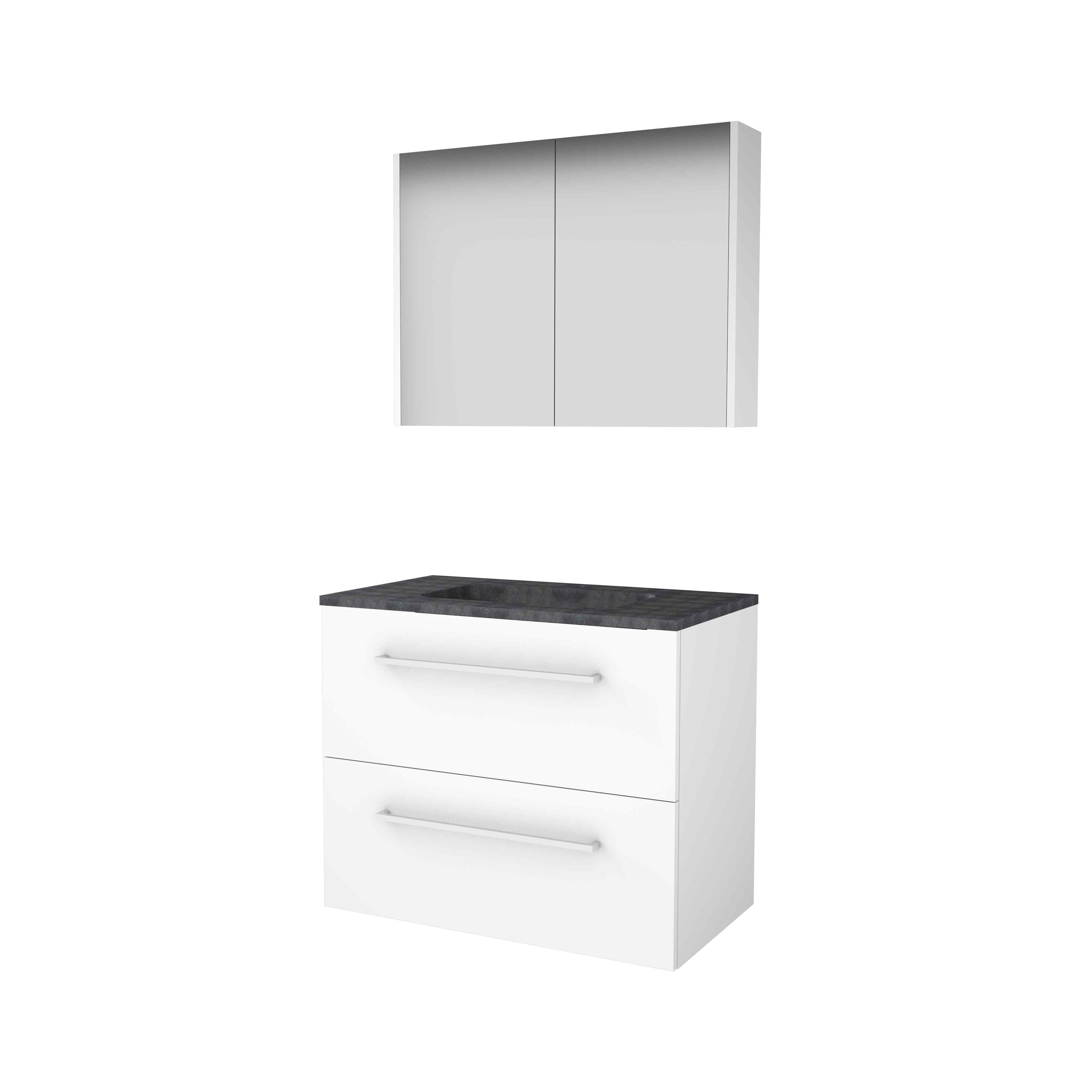 Basic Comfort 46 onderk. m. gr. incl. 2 la + hardst. wast. incl. 1 krgt. incl. sp.kast B800xD460 Ice White / 1813369