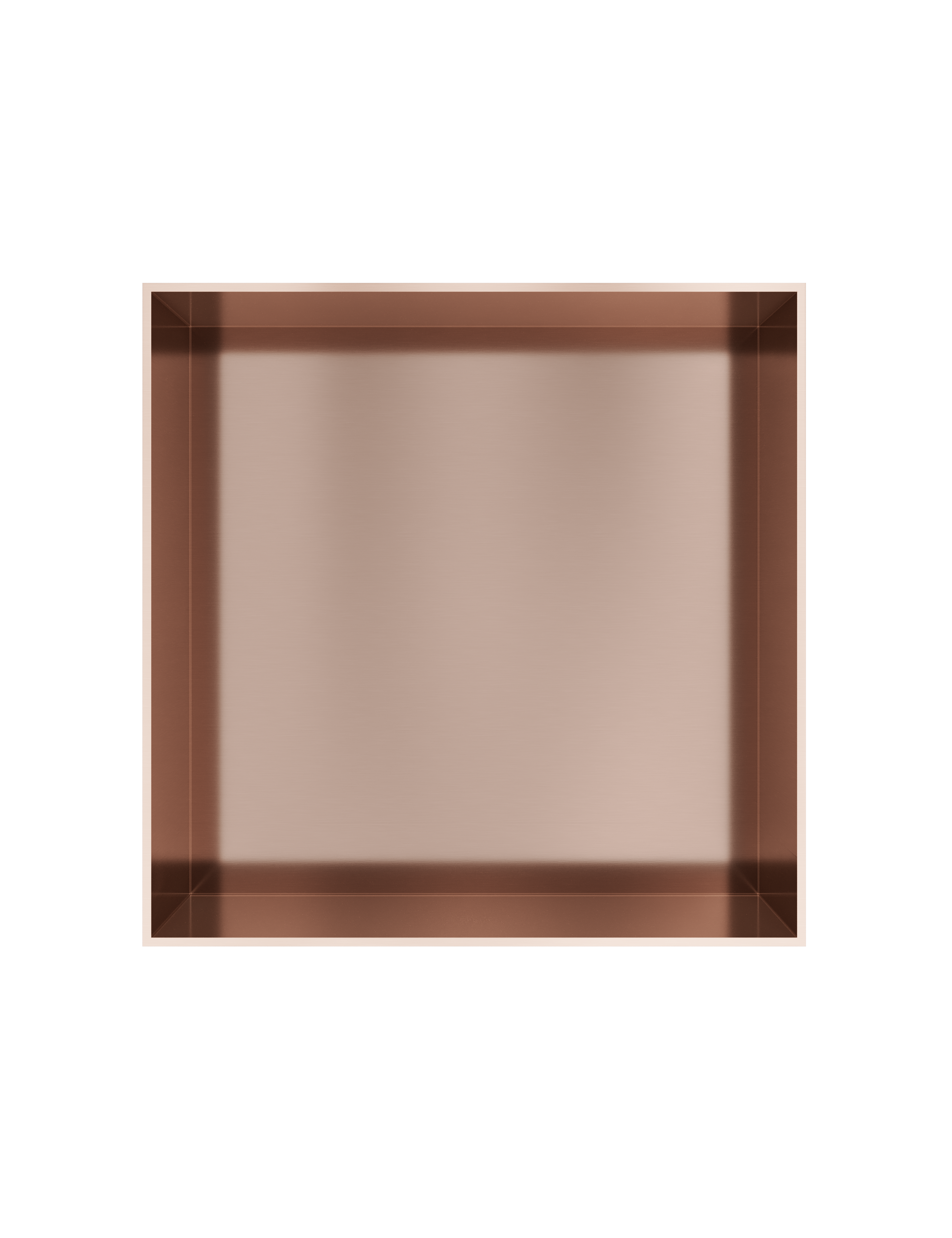 Hotbath More inbouwbox of inbouwnis 30x30x10cm frameless BOX030FBCP Geborsteld koper PVD