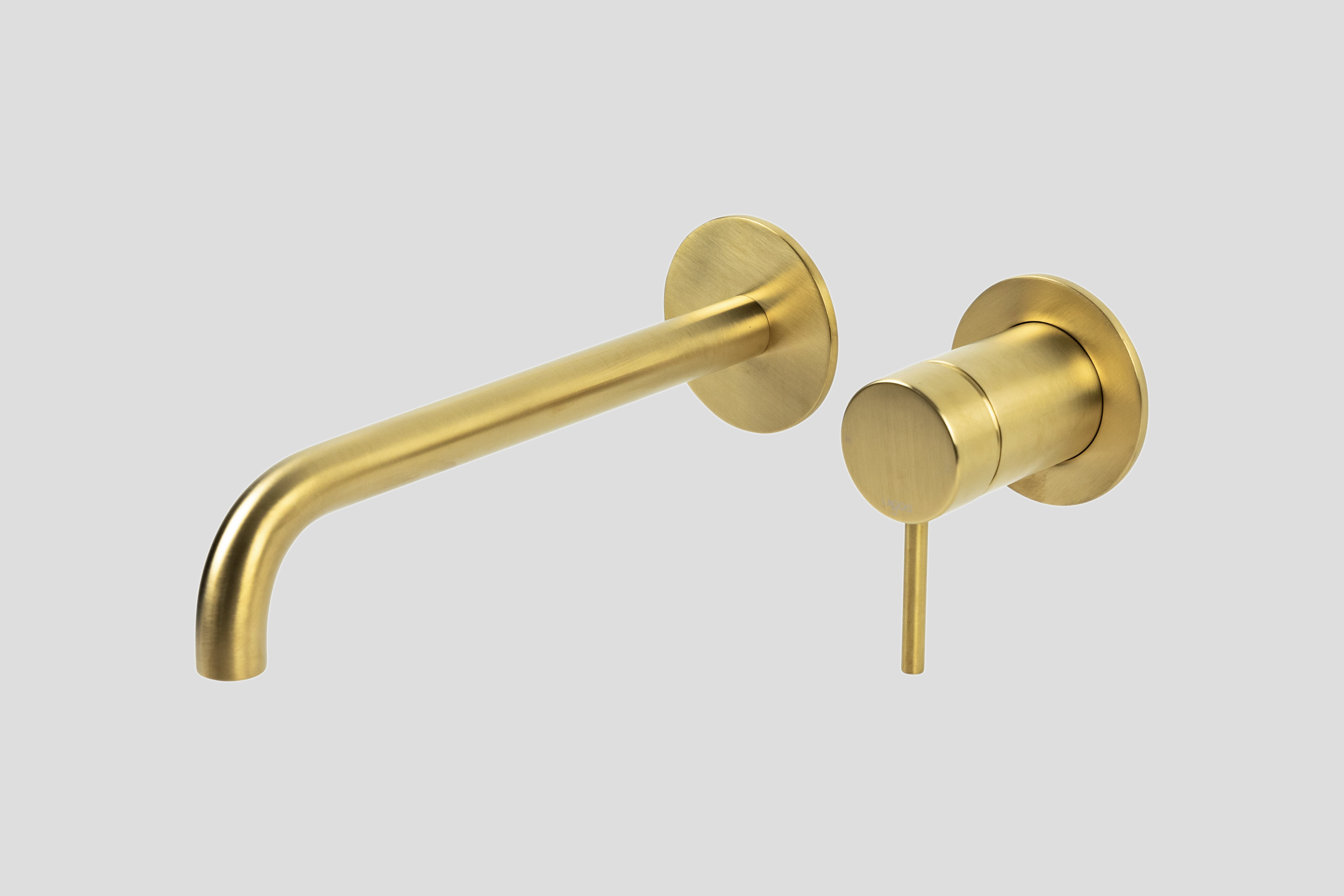 Lagoo Garda inbouw wastafelmengkraan afb.deel met uitloop links 22 cm G1200-22BB Brushed Brass PVD