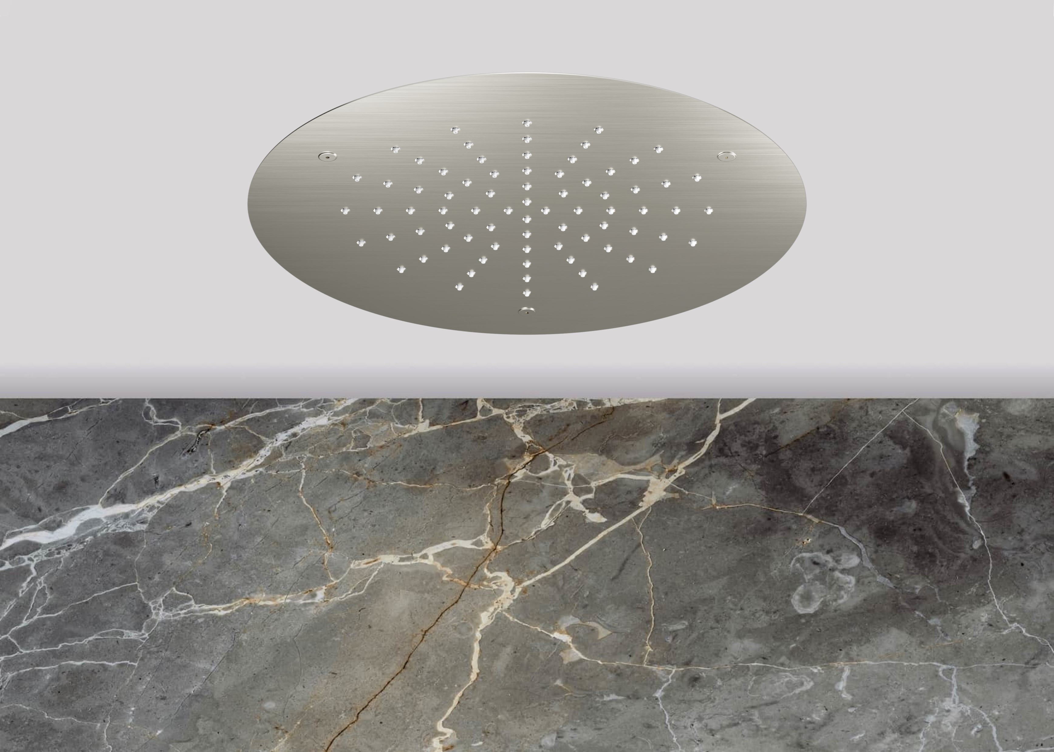 Lagoo Nesso Hoofddouche Showerlicious 300 N8220BN Brushed Nickel