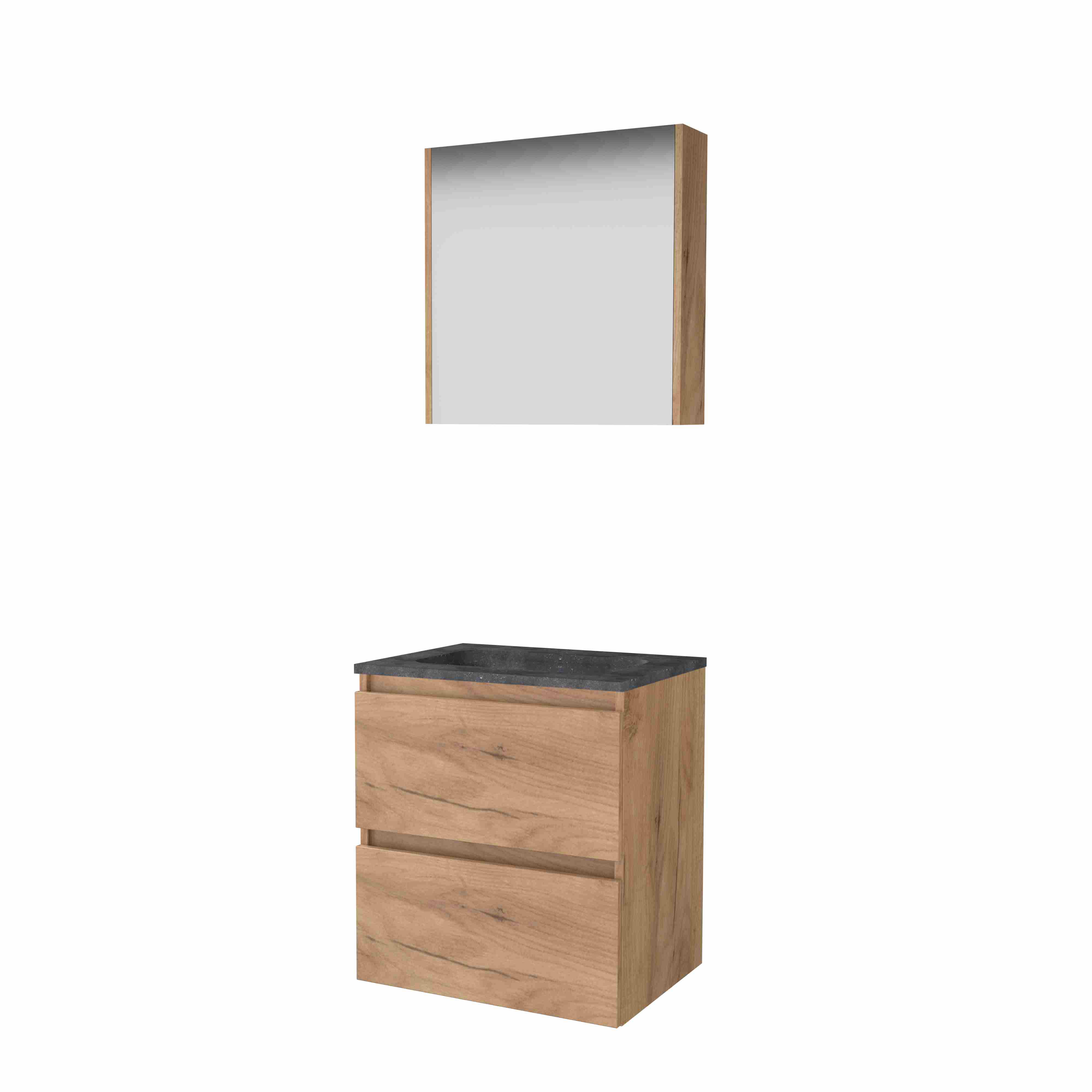 Basic Comfort 46 onderk. GL incl. 2 la + hardst. wast. z. krgt. incl. sp.kast B600xD460 Whisky Oak / 1813151