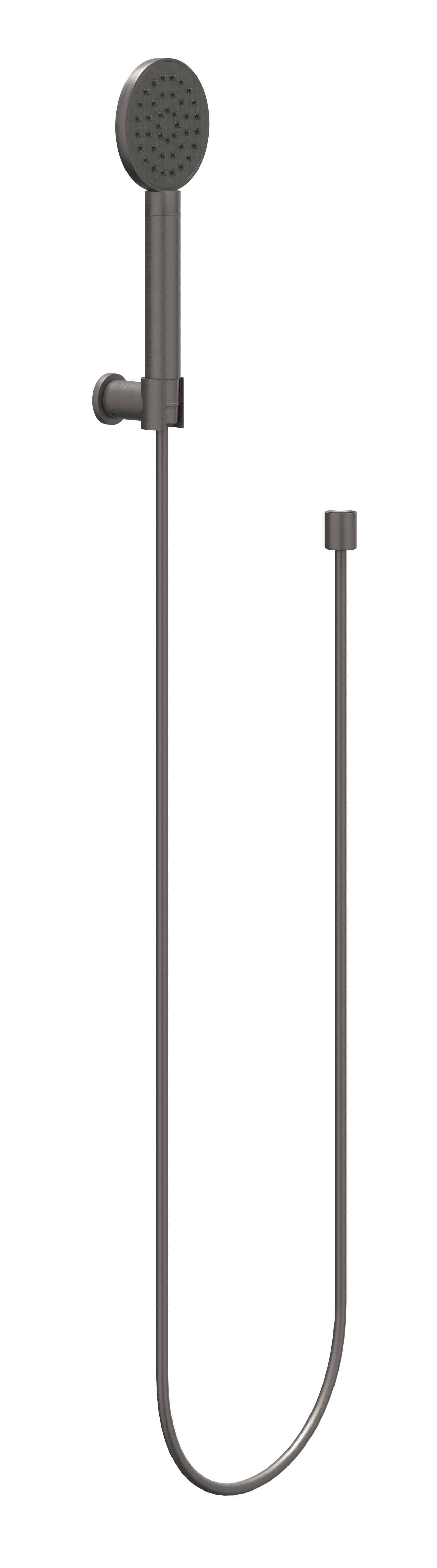 IVY handdset slang 150cm wandhouder en satin spray handd 6901106 gebr. metal black PVD