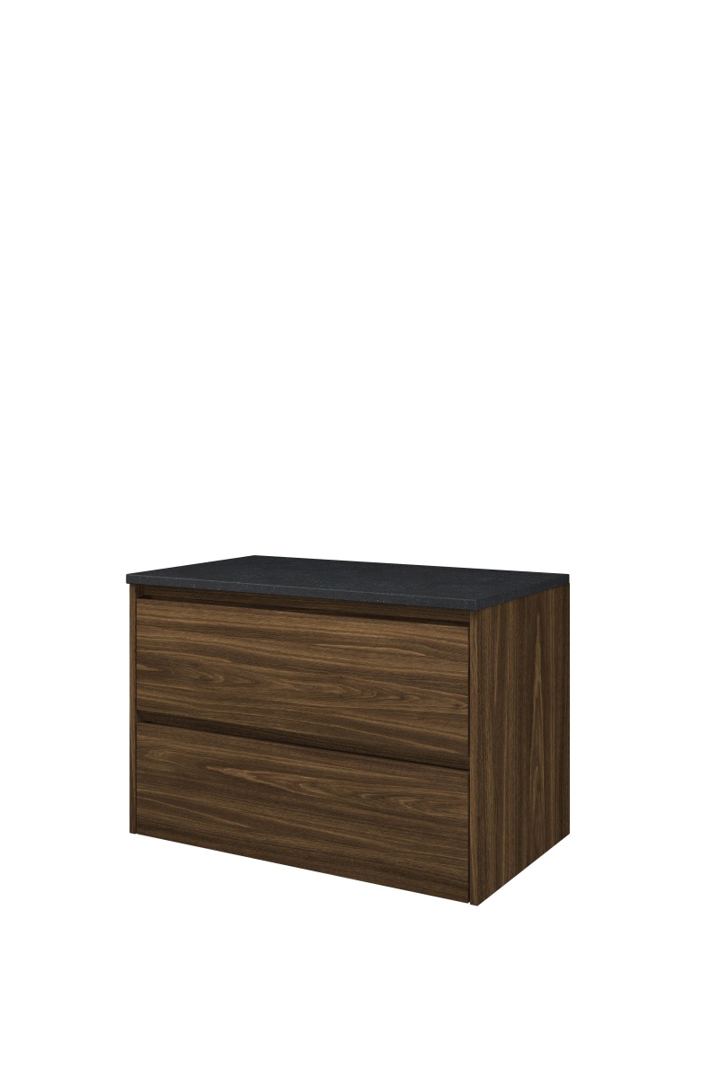Proline Top afdekplaat hardsteen onderk. a-symm. H620xB800xD460 Cabana oak/Blue stone / 1817893