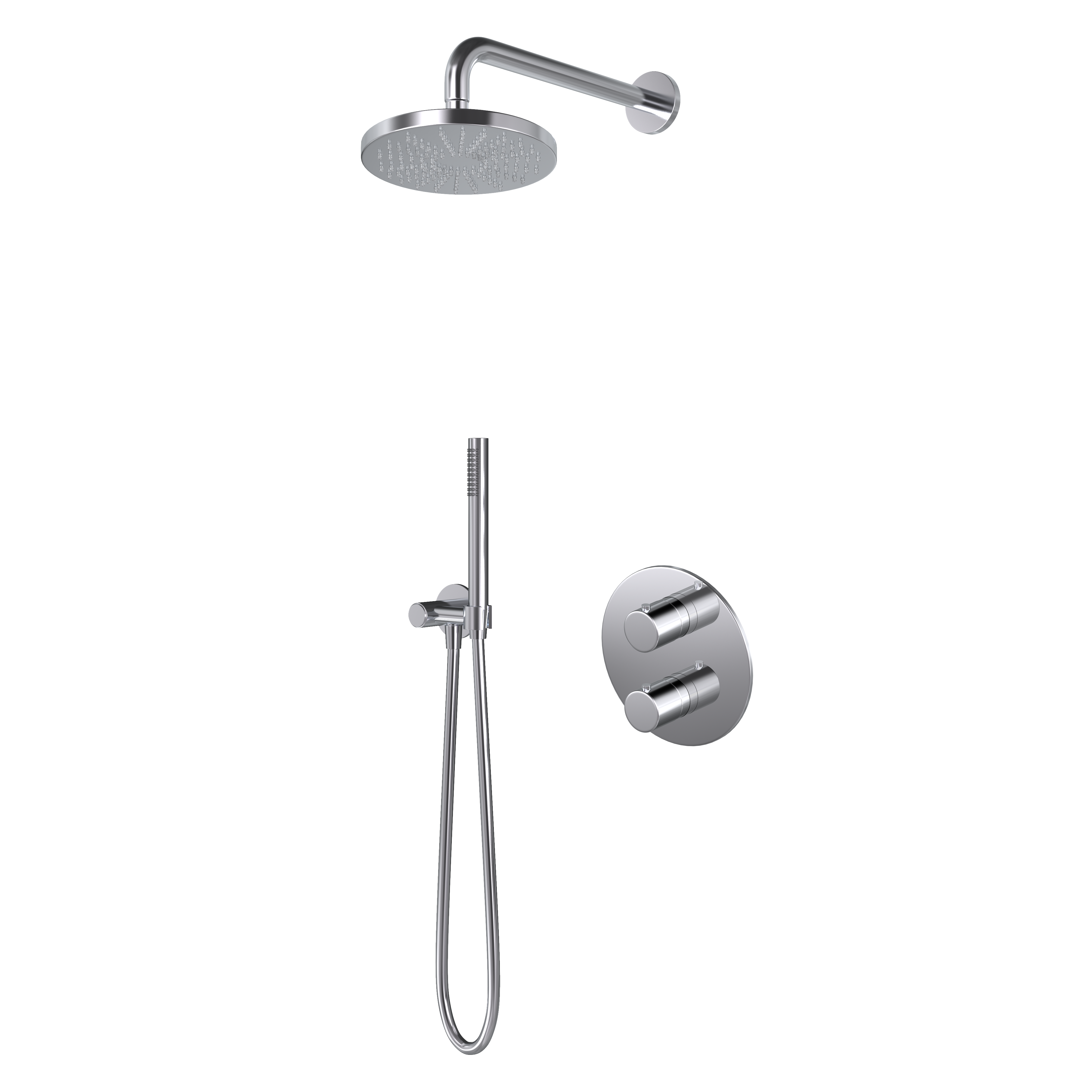 Hotbath IBS1A 2-weg-omstel 25cm hoofddouche IBS1ACR4 Chroom