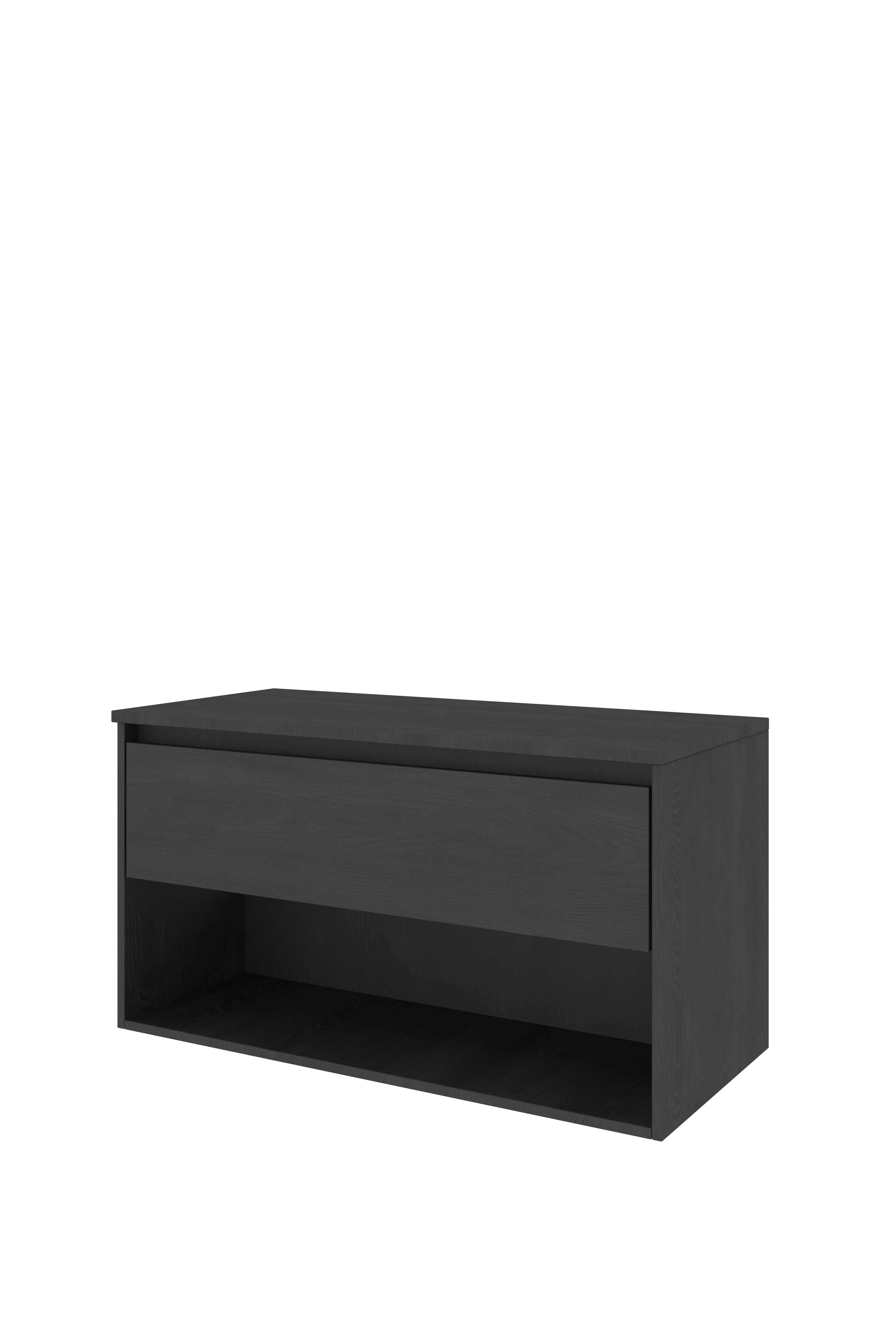 Proline Set Top afdekplaat en onderkast met schap 1817224 Black oak 1000x460x552