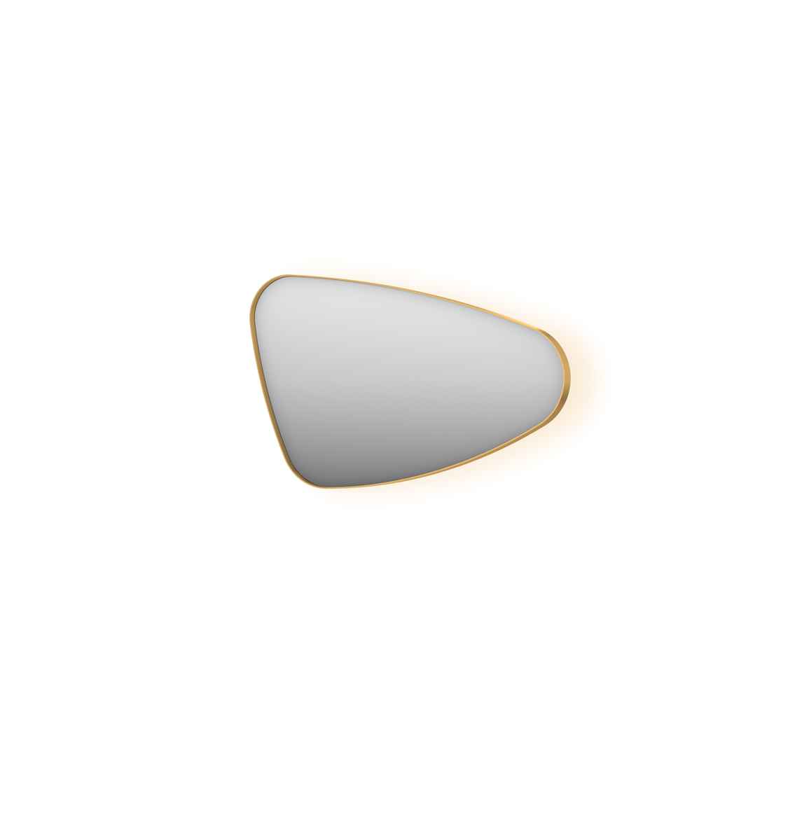 INK spg. SP23 organisch in stalen kader incl indir LED verw. color dimbaar + schak. L H500xB800xD40 Mat goud / 8409207