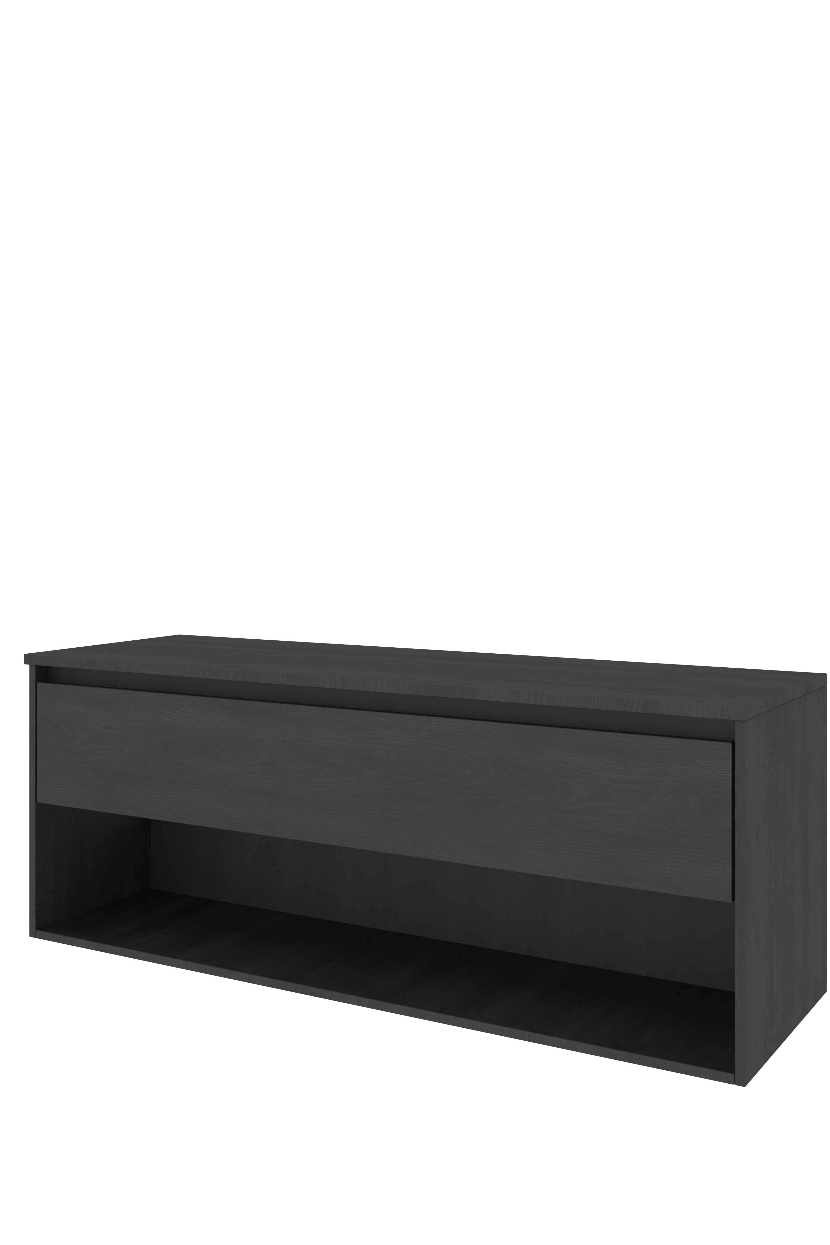 Proline Set Top afdekplaat en onderkast met schap 1817814 Black oak 1400x460x552