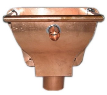 Koperen vergaarbak oud hollands   80mm