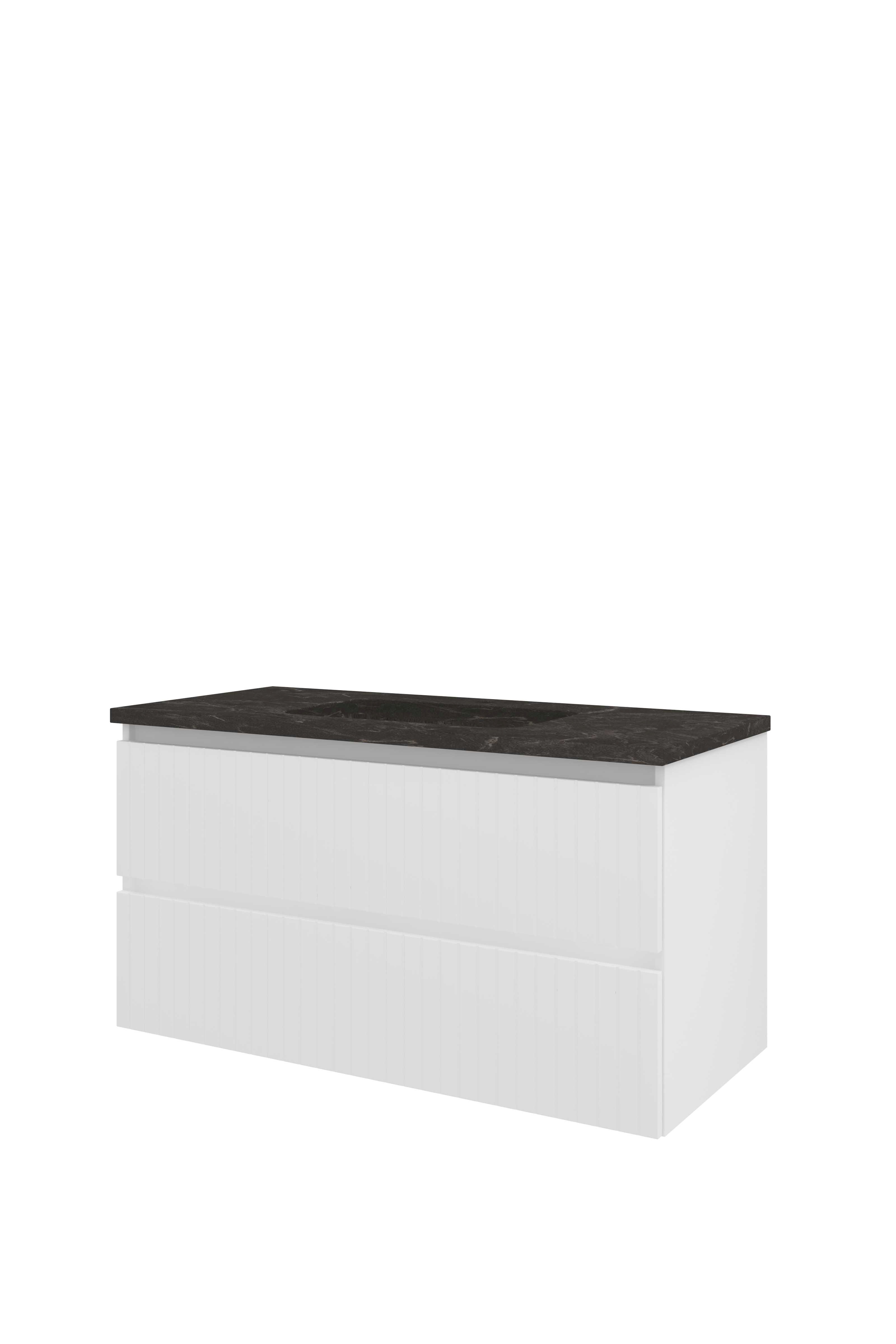 Proline Set hardsteen Elegant wast. met 1 krgt. en onderkast sym. gefr. 1818315 Mat wit/Blue stone 1000x460x545