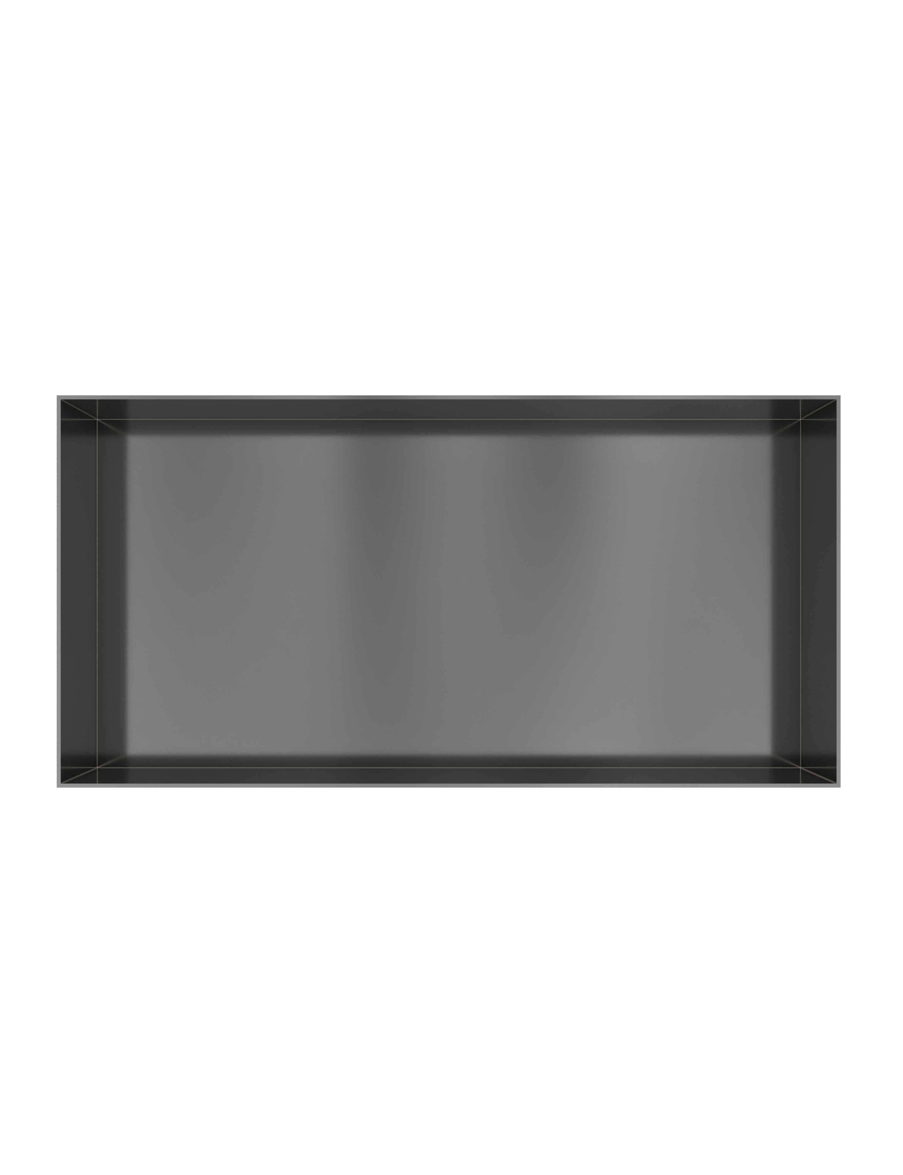 Hotbath More inbouwbox of inbouwnis 30x60x10cm frameless BOX060FBGP Geborsteld gunmetal PVD