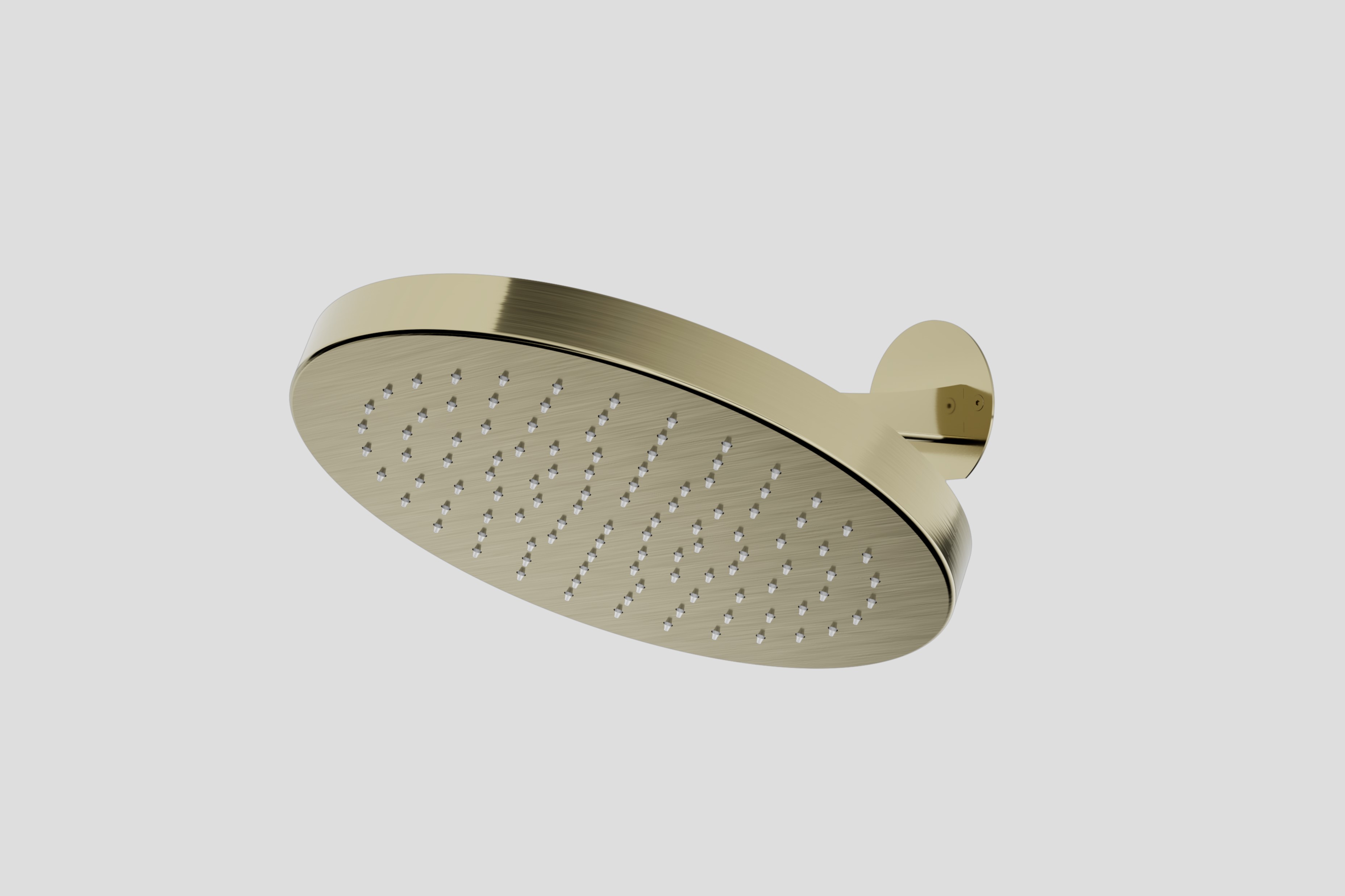 Lagoo Nesso Hoofddouche 30 mm 325 m. geintegreerde wandarm N8140PG Brushed Champagne PVD