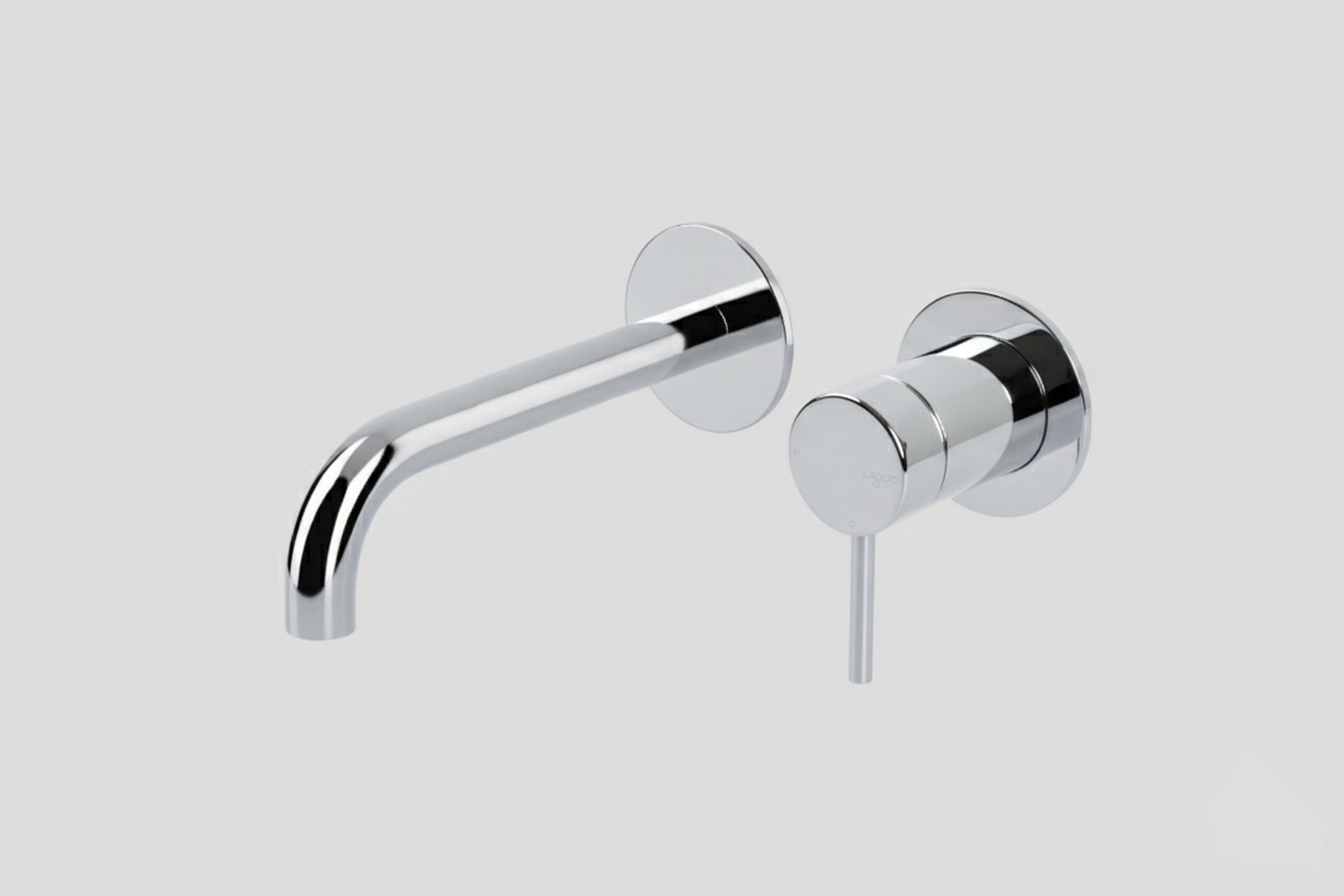 Lagoo Garda inbouw wastafelmengkraan afb.deel met uitloop links 19 cm G1200-19CH Chrome