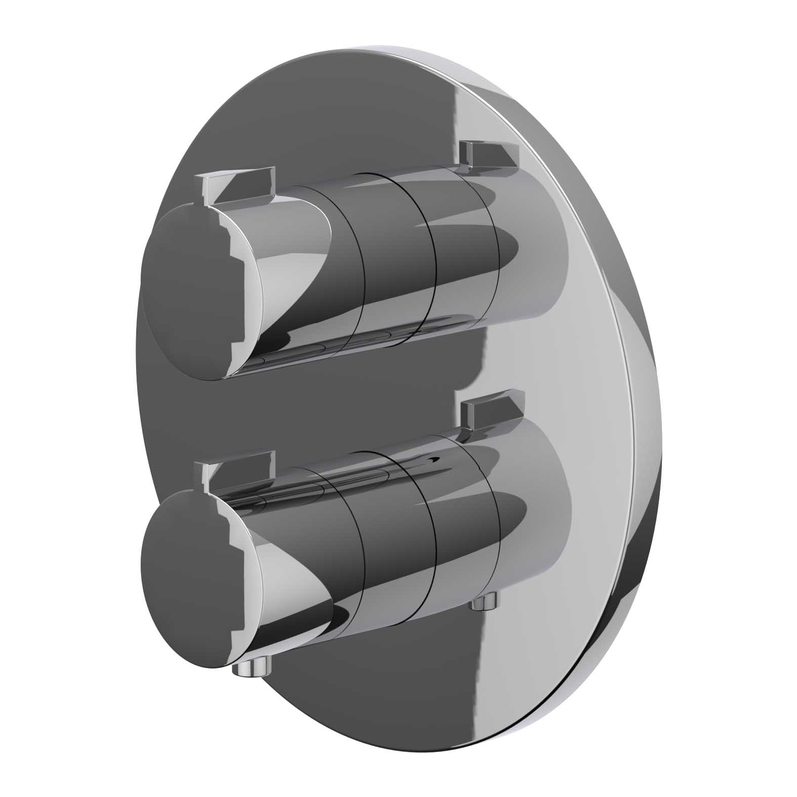 IVY Pact Afbouwdeel inbouwthermostaat met 1 losse stopkraan 6202251 Chroom