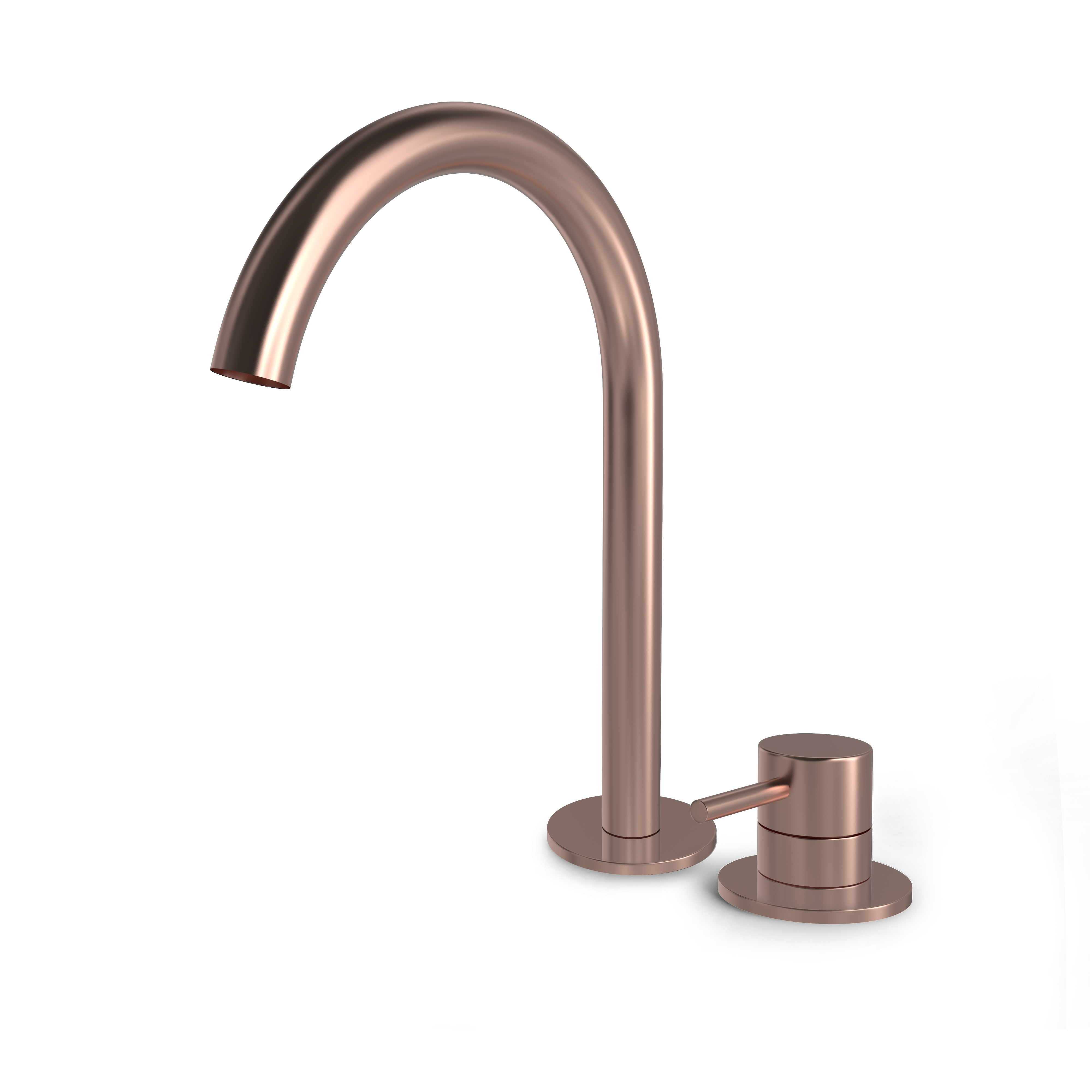 Hotbath BUDDY wastafelmengkraan 2 gats hoog model B123HBCP Geborsteld koper PVD