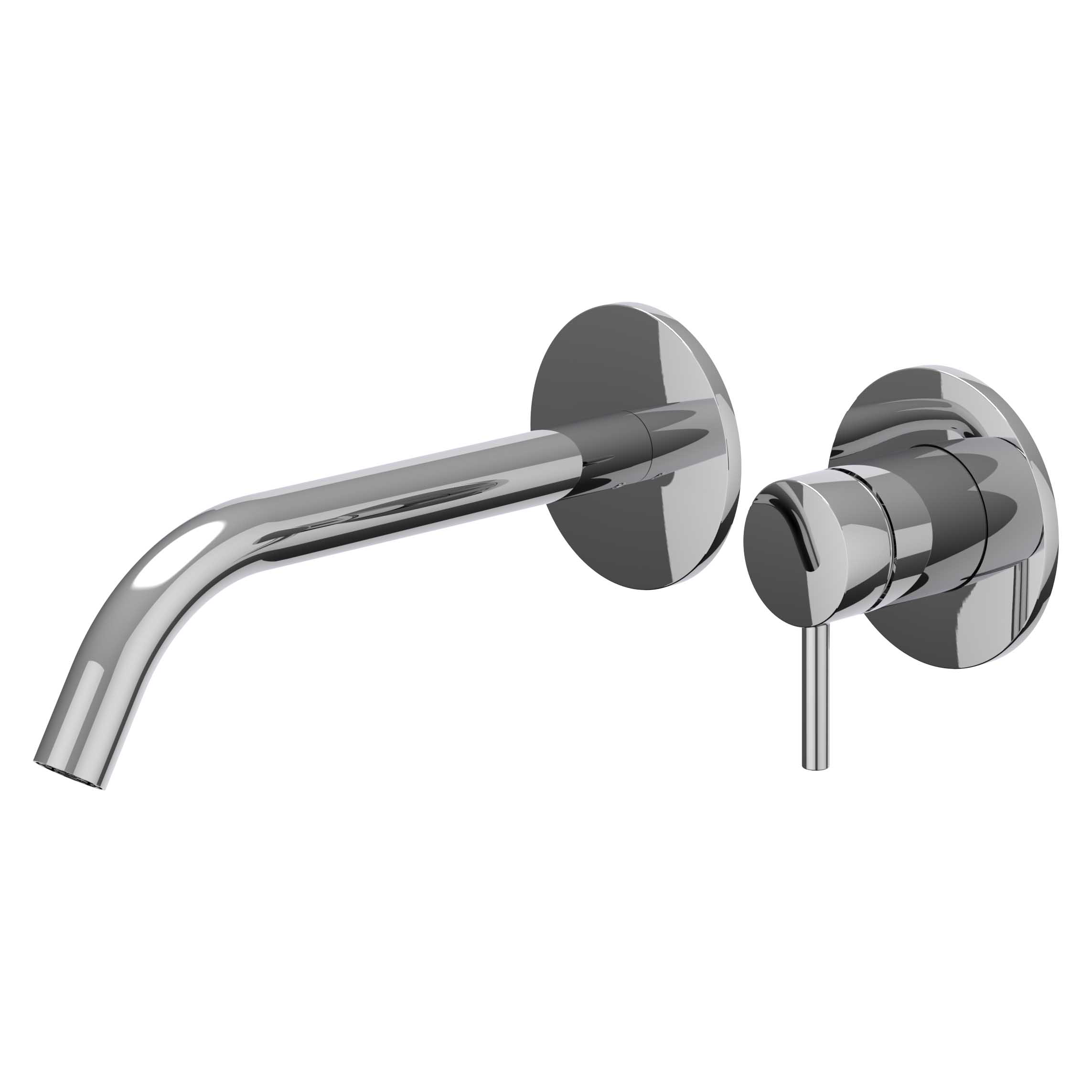 IVY Bond Wastafelmengkraan afbouwdeel 2-gats met gebogen uitloop 6100351 Chroom