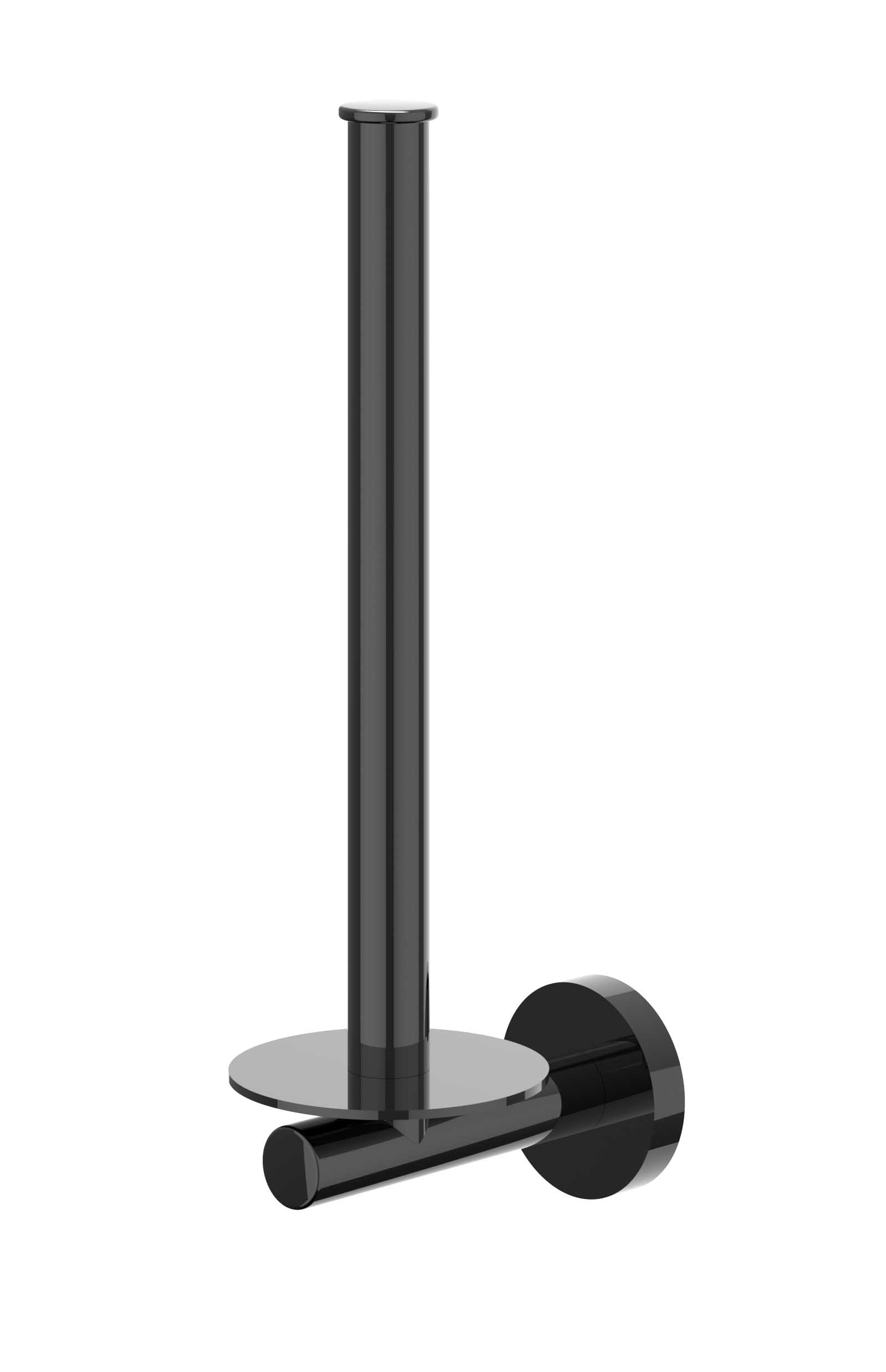 IVY Reserverolhouder wandmodel 2 rollen 6500407 Zwart chroom PVD