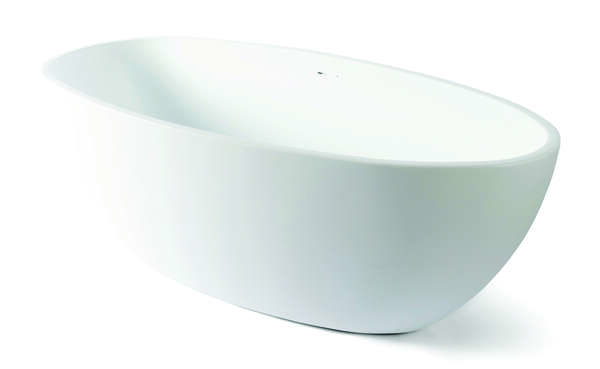 Luca Vrijstaand bad van acryl met overloop 170x80x58h LUPA1771M Mat wit