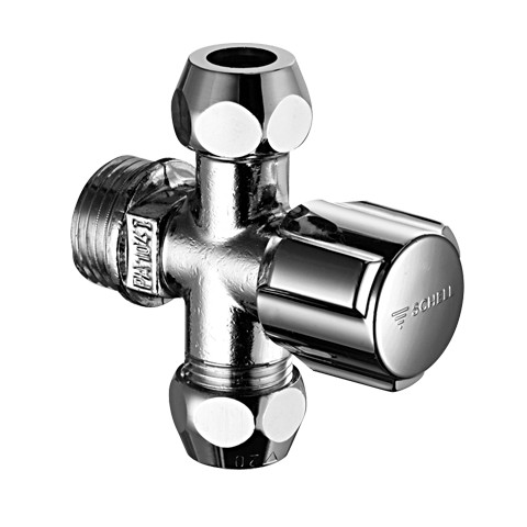 Schell Comfort hoekregelkraan 1/2 met twee afvoeren 3/8 049910699