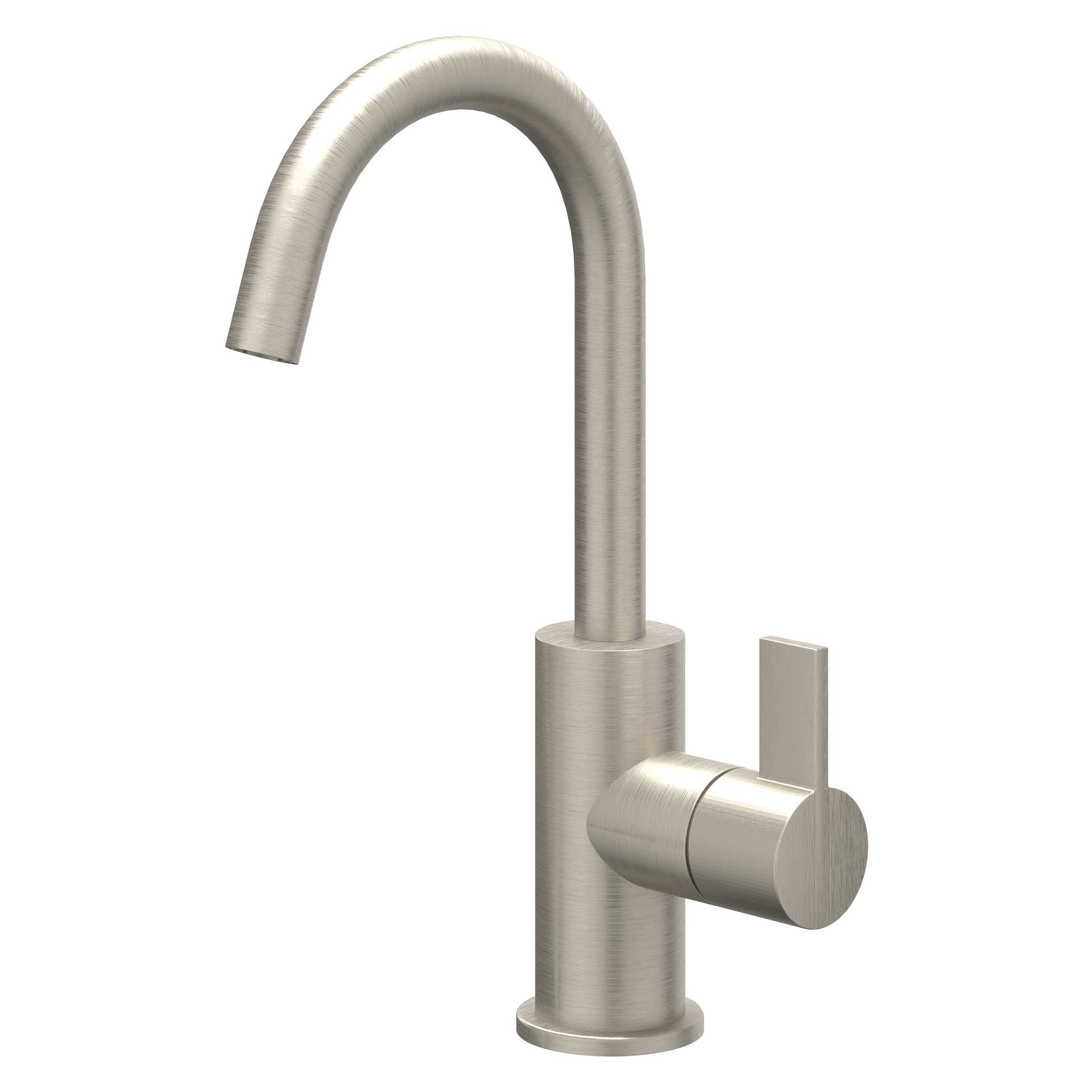 IVY Pact Wastafelmengkraan opbouw met draaibare uitloop coldstart 6101203 gebr. nickel PVD