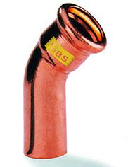 VSH XPress koper gas insteekbocht 35x35 45 graden 4803942